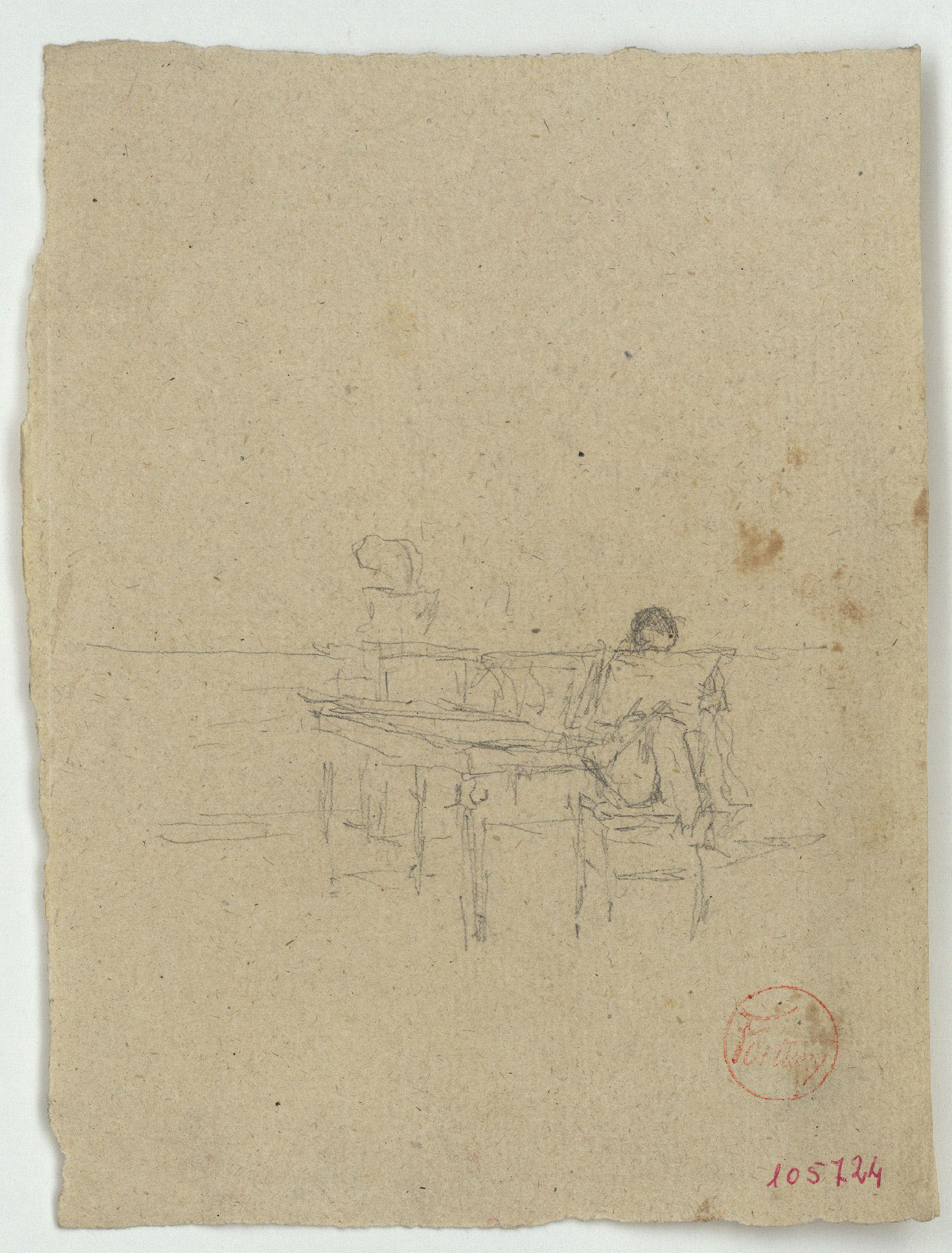 image for: Marià Fortuny - Home llegint - Cap a 1871