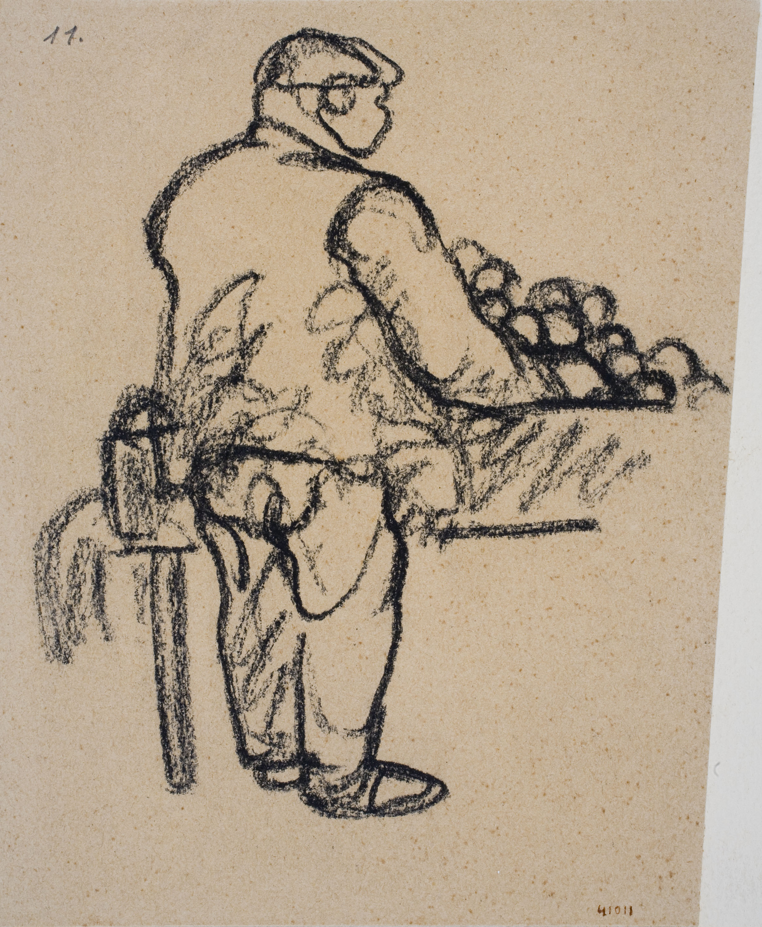 image for: Isidre Nonell - Venedor de taronges - Cap a 1911