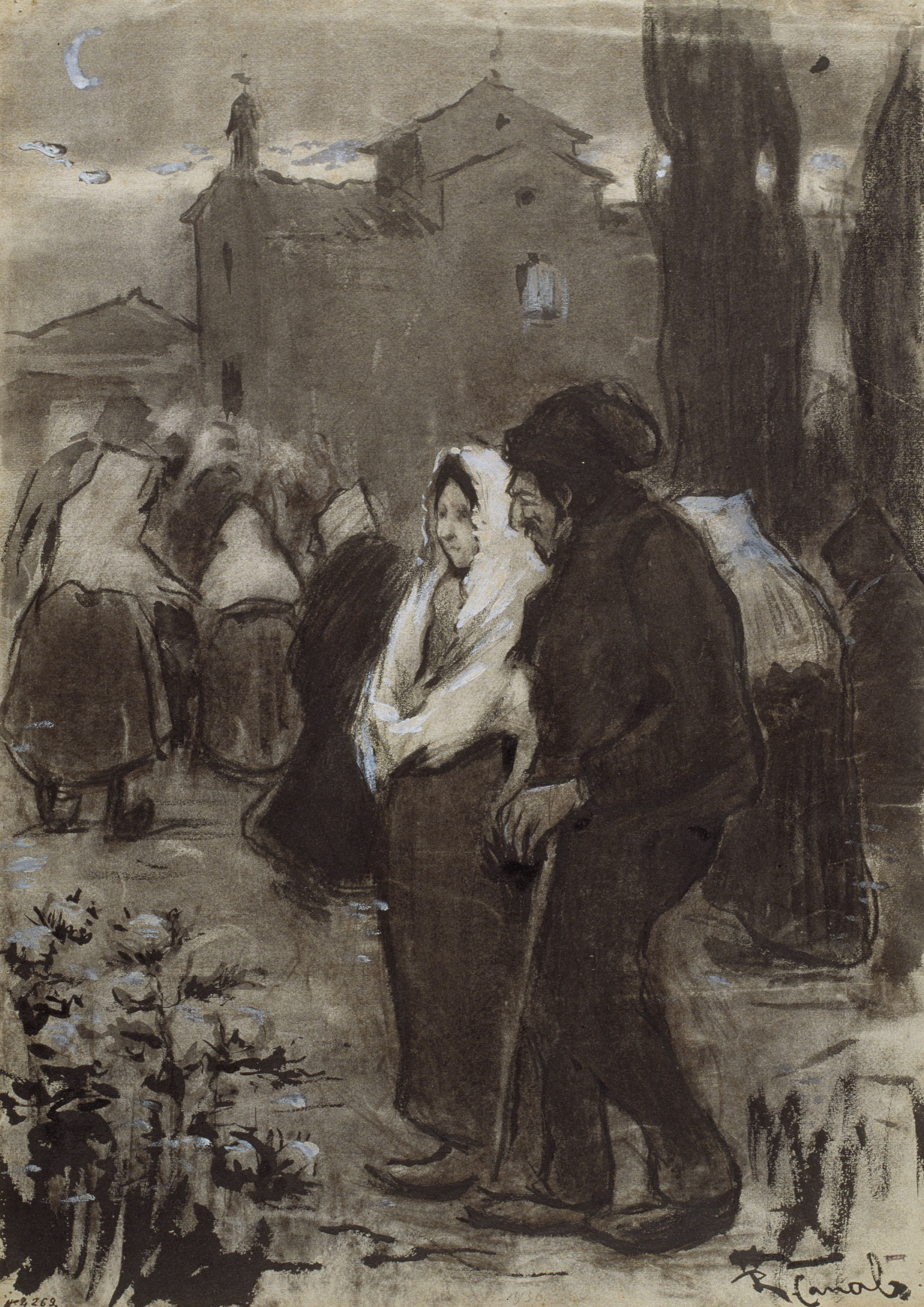 image for: Ricard Canals - Anant a la primera missa - 1896