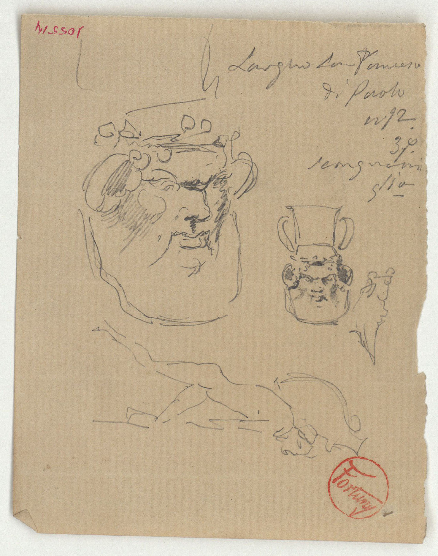image for: Marià Fortuny - Vasos d'estil clàssic - Cap a 1863-1867