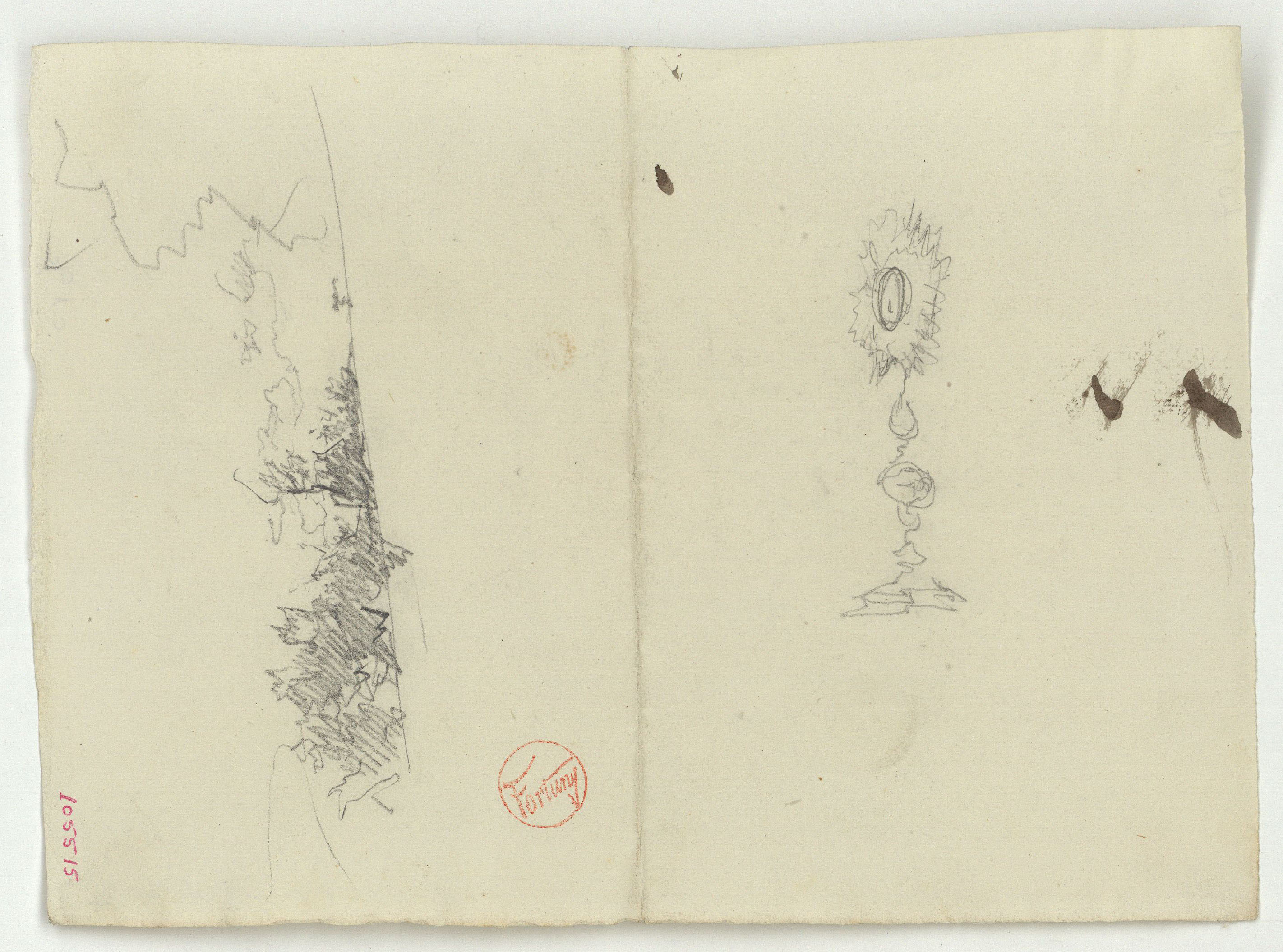 image for: Marià Fortuny - Custòdia i croquis inconcret - Cap a 1867-1872