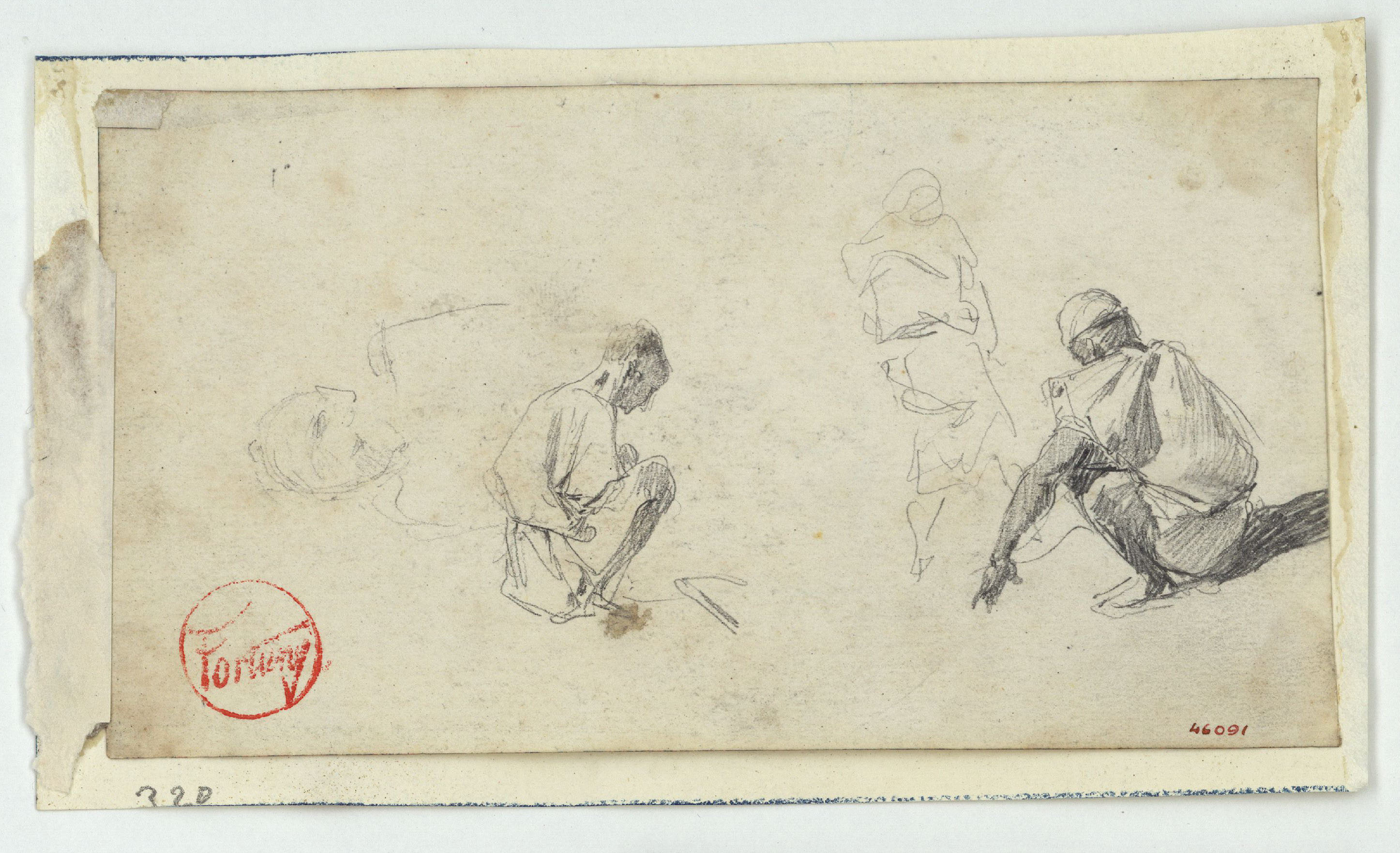 image for: Marià Fortuny - Marroquins (anvers) / Cap de marroquí (revers) - Cap a 1860-1862