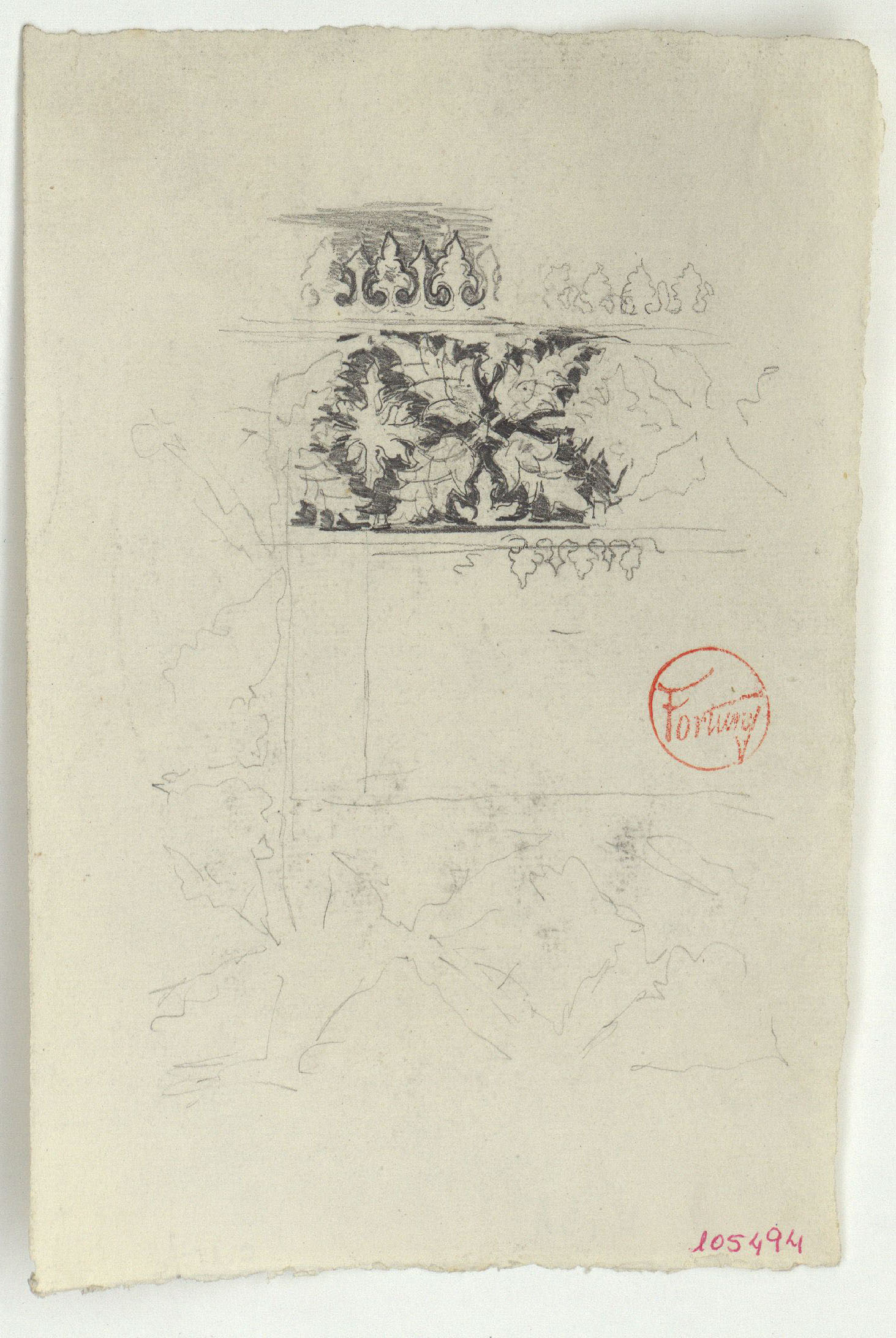 image for: Marià Fortuny - Sanefa d'estil musulmà - Cap a 1870-1872