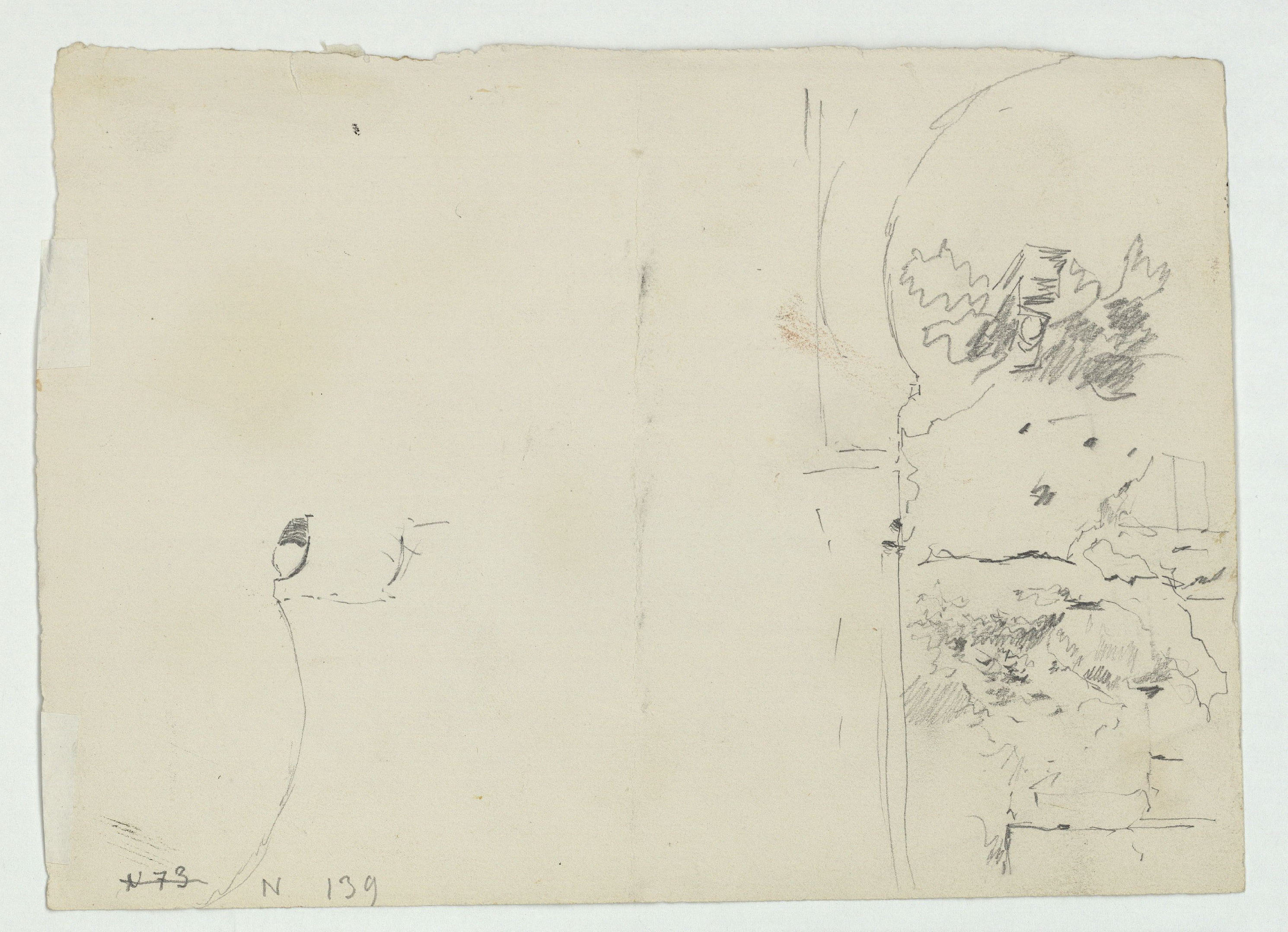 image for: Marià Fortuny - Estudi per al quadre «L'esmolador de sabres» (anvers) / Estudi per al quadre «L'esmolador de sabres» (revers) - Cap a 1872 [1]