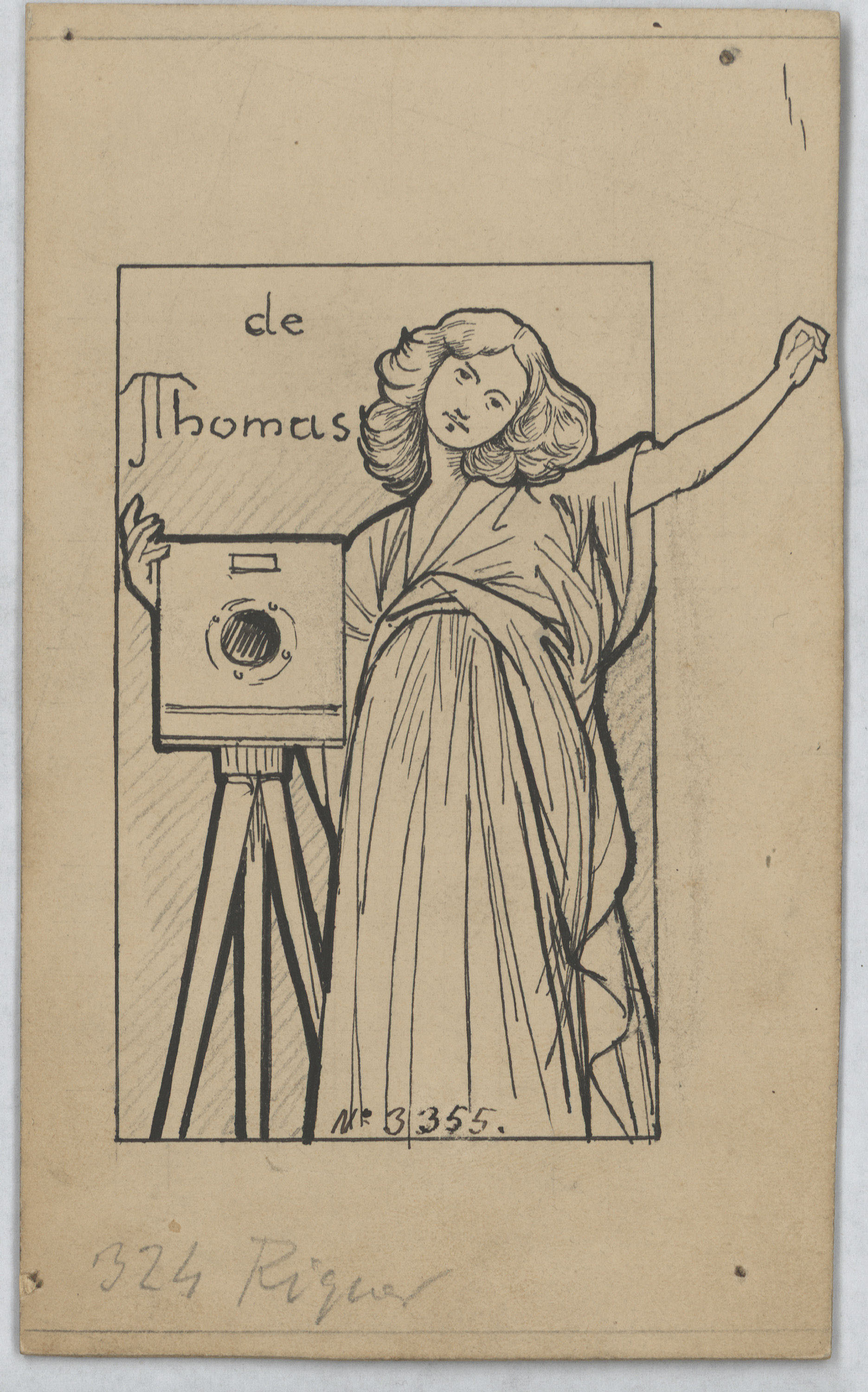 image for: Alexandre de Riquer - Segell de la casa Thomas - Cap a 1900