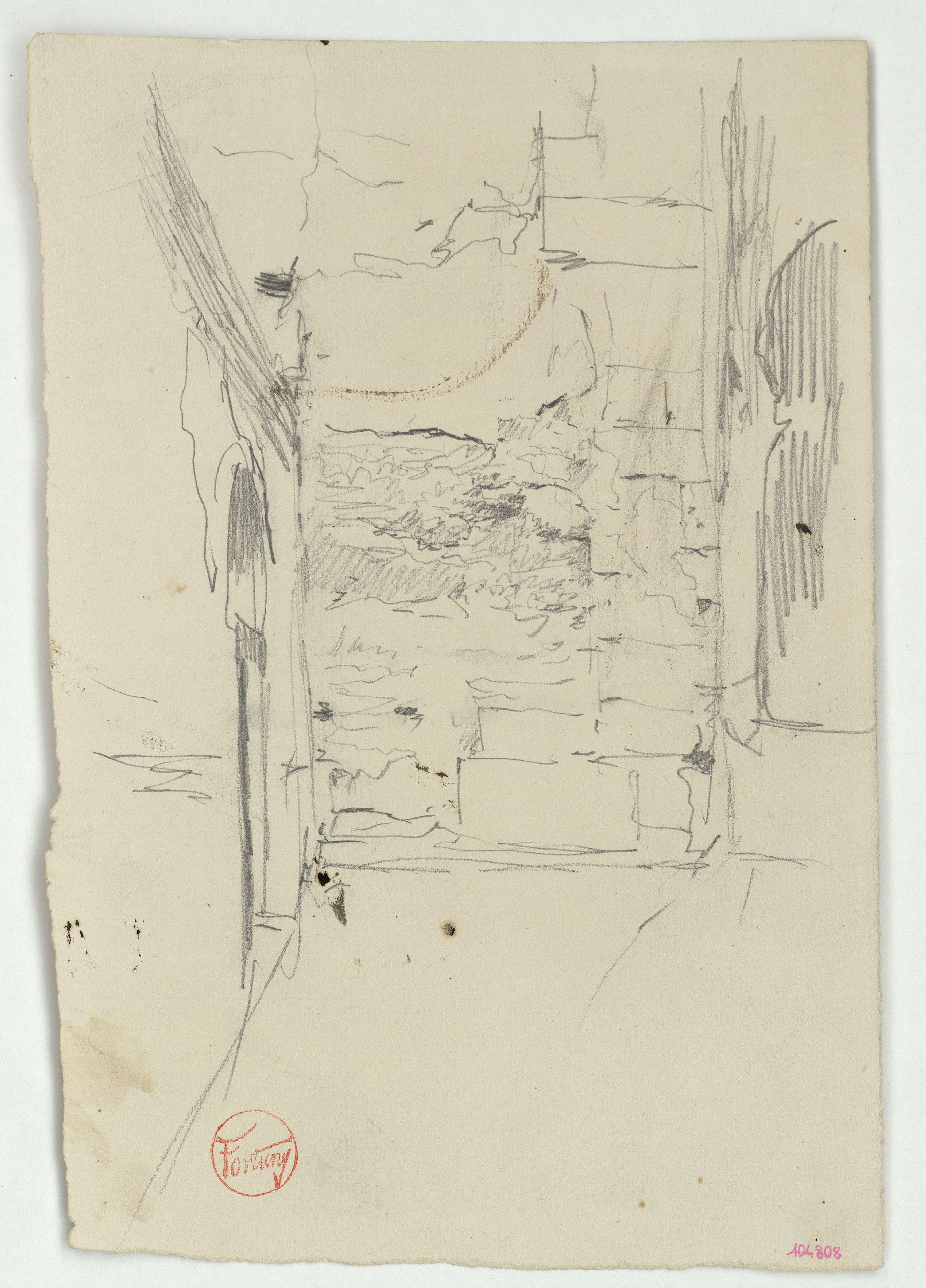 image for: Marià Fortuny - Estudi per al quadre «L'esmolador de sabres» - Cap a 1872