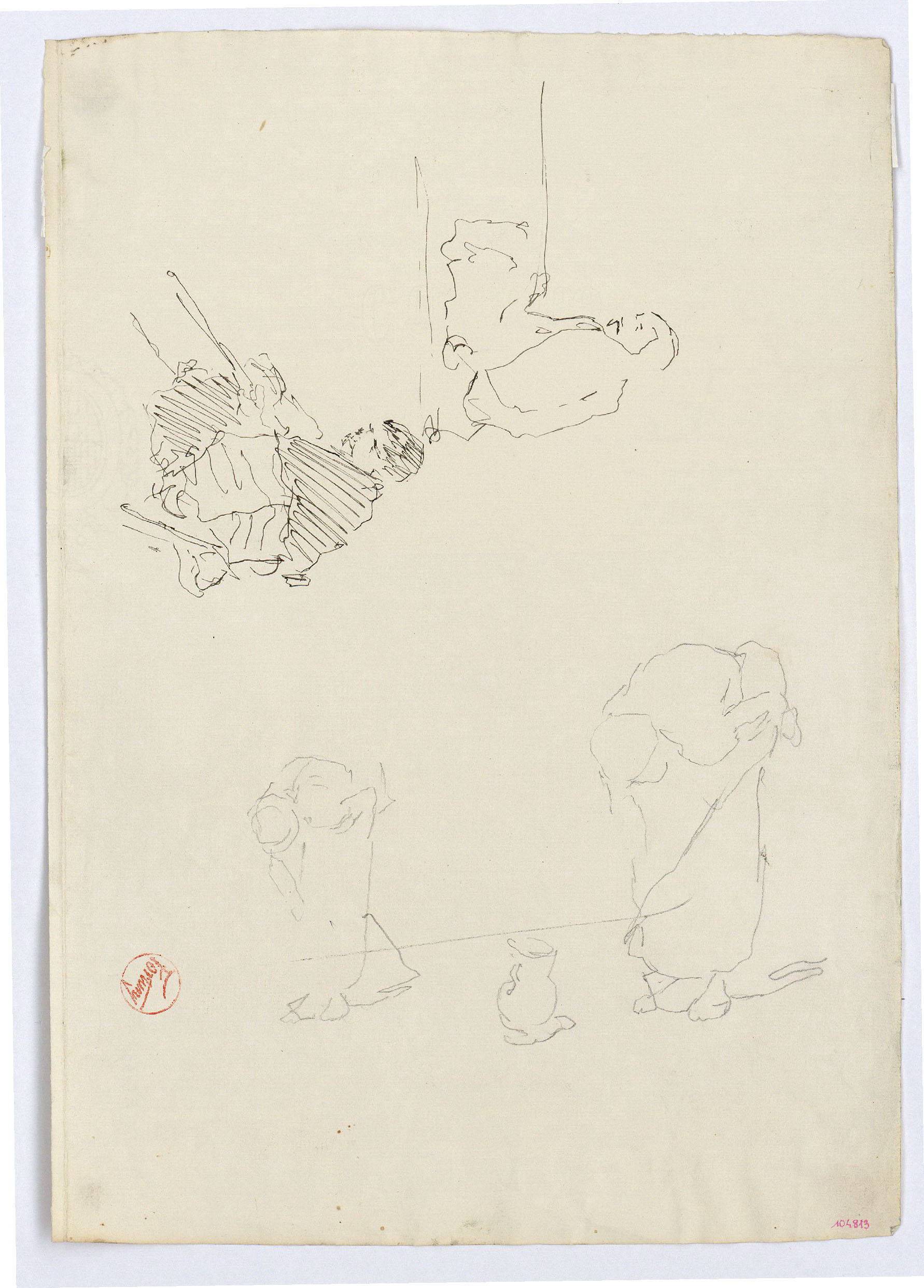 image for: Marià Fortuny - Estudi per al quadre «L'esmolador de sabres» - Cap a 1872