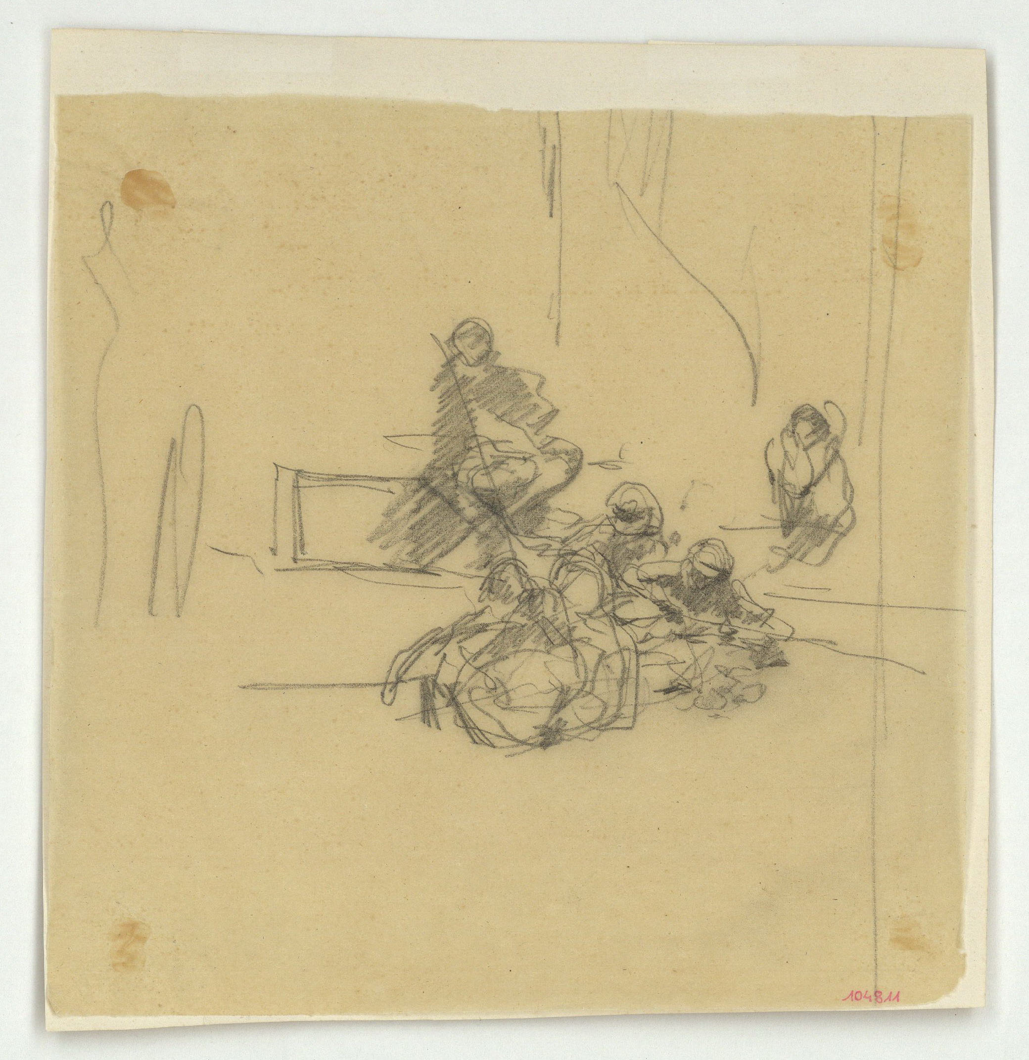 image for: Marià Fortuny - Estudi per al quadre «L'esmolador de sabres» - Cap a 1872