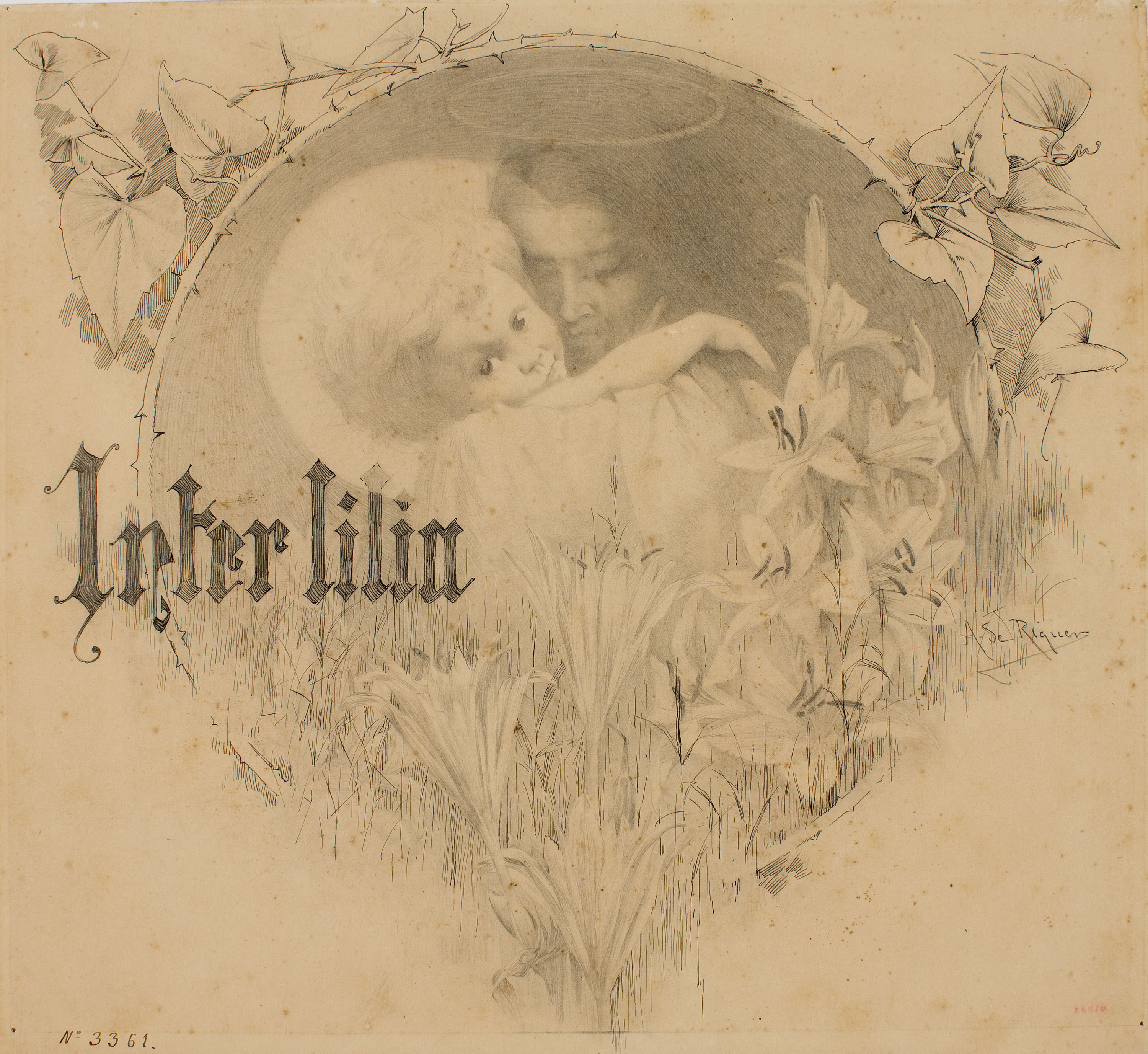 image for: Alexandre de Riquer - Inter lilia - 1891-1893