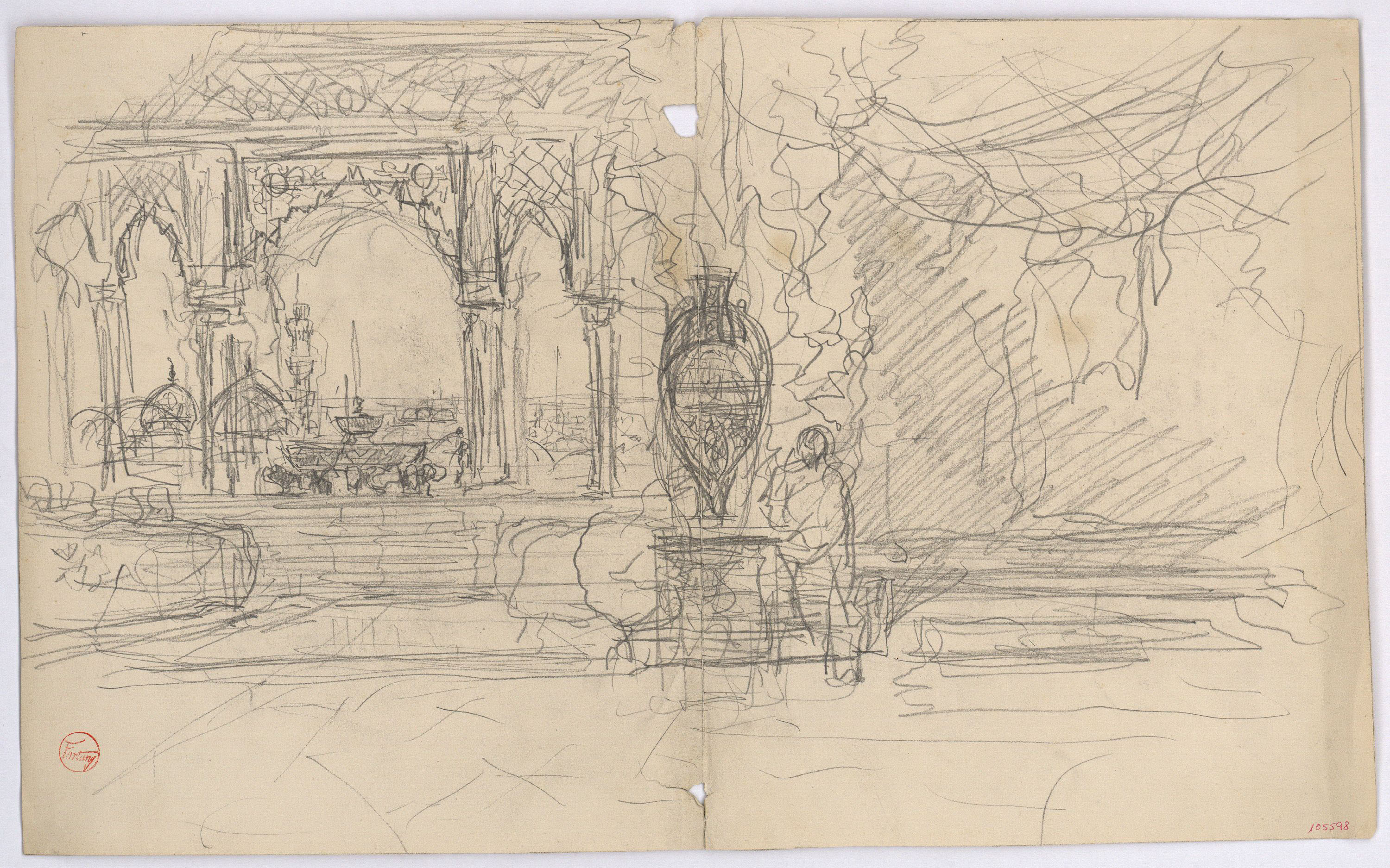 image for: Marià Fortuny - Interior de l'Alhambra - Cap a 1870-1872