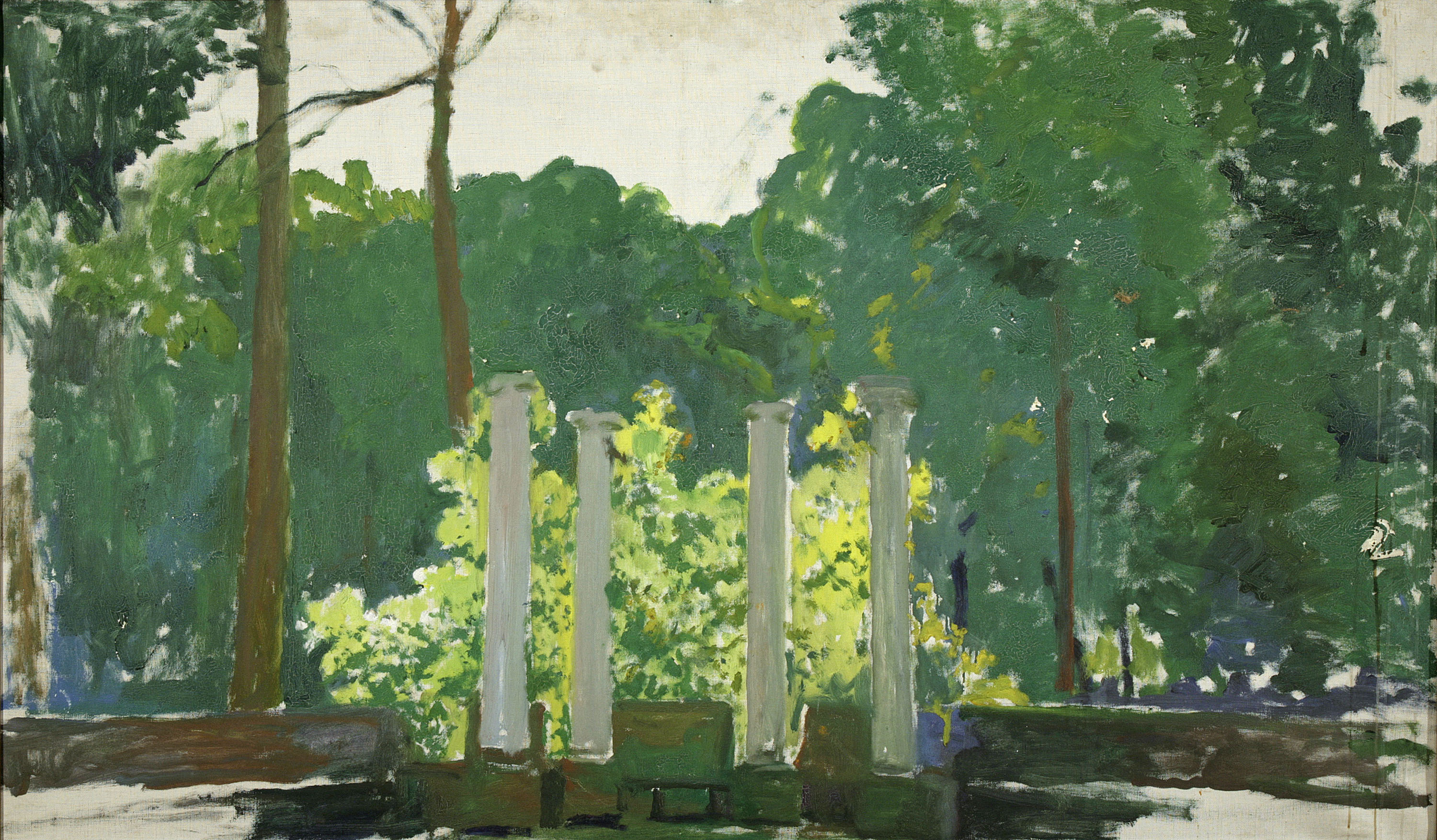 image for: Santiago Rusiñol - Paisatge. Aranjuez (obra inacabada) - 1931