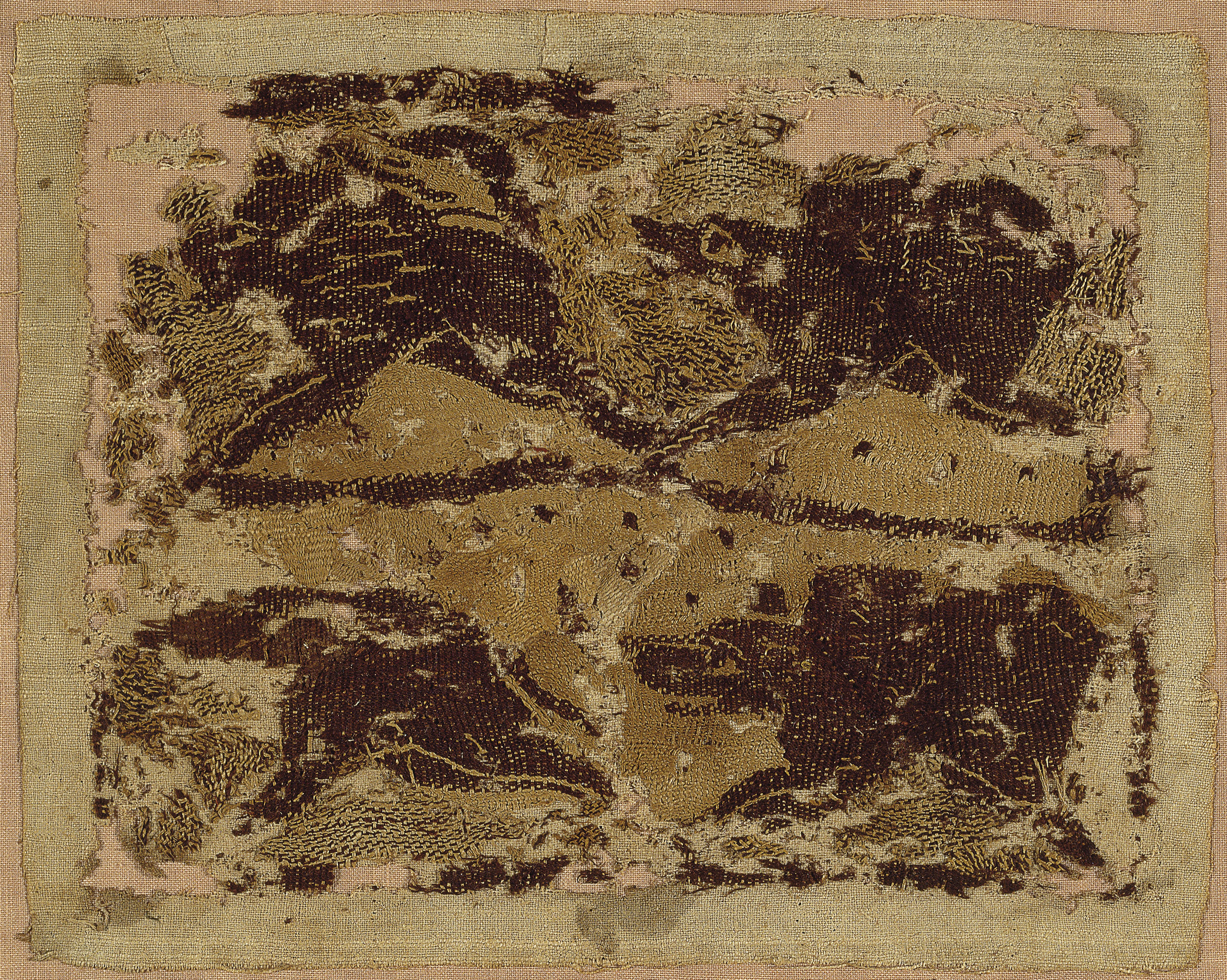 image for: Anònim - Fragments de teixits coptes amb quadrúpedes - Egipte, segle V (?)