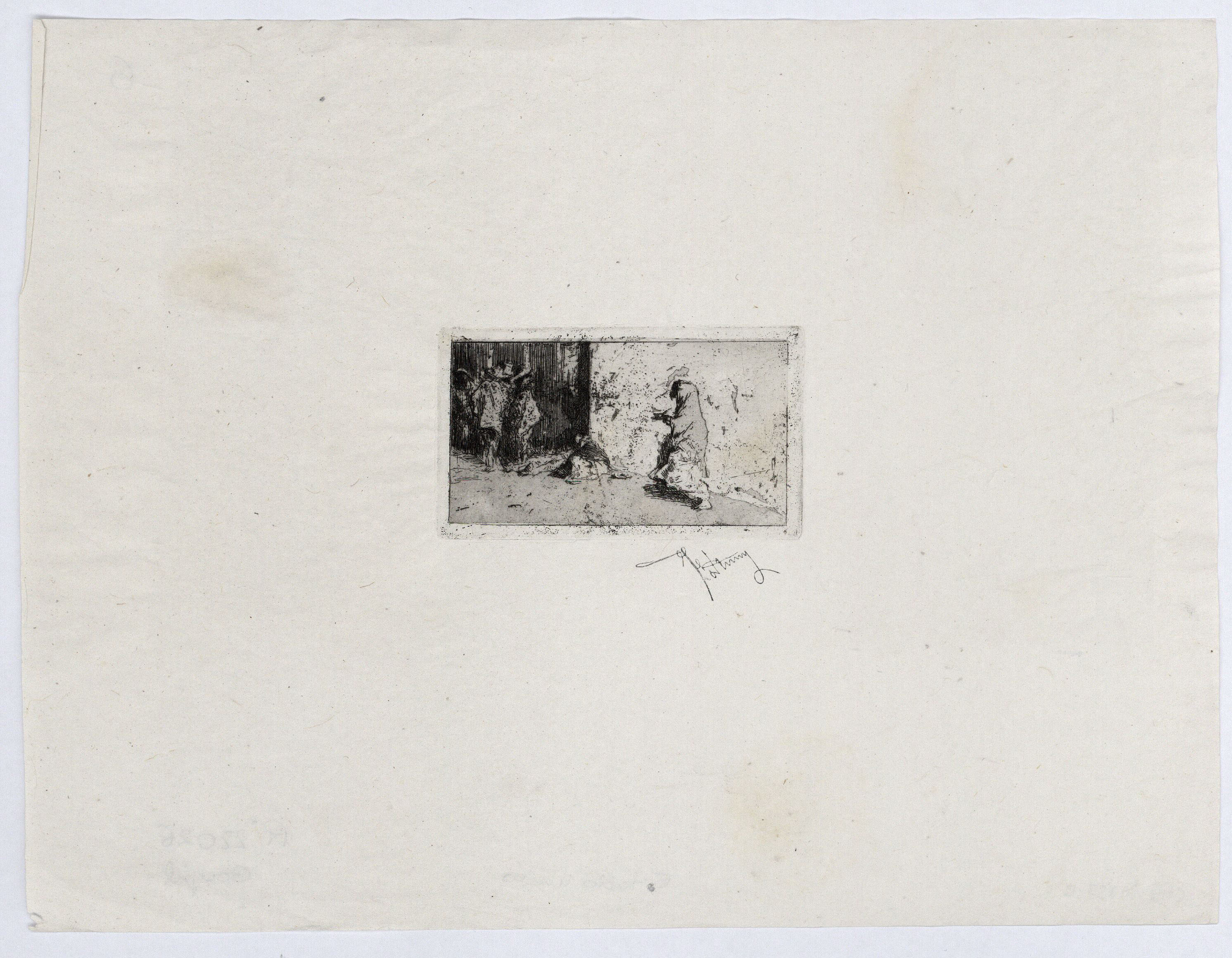 image for: Marià Fortuny - Una rue de Séville (Un carrer de Sevilla) - Cap a 1868-1873