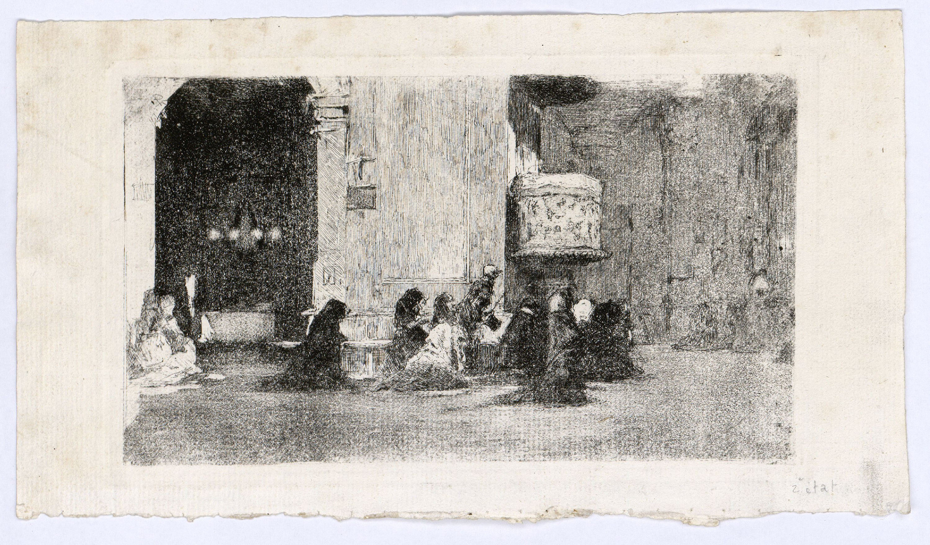 image for: Marià Fortuny - Interior de l'església de Sant Josep - Cap a 1868