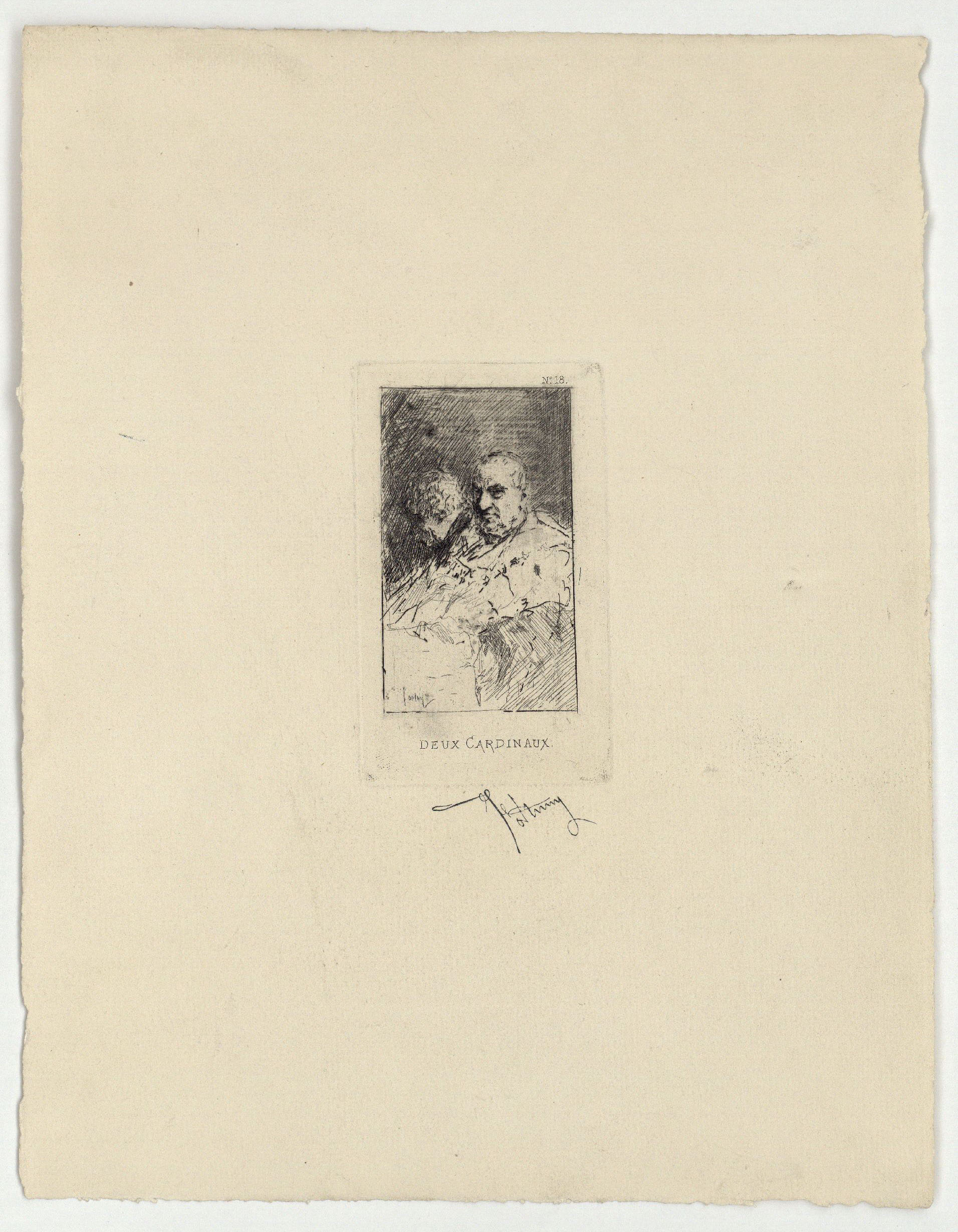image for: Marià Fortuny - Deux cardinaux (Dos cardenals) - Cap a 1863-1866