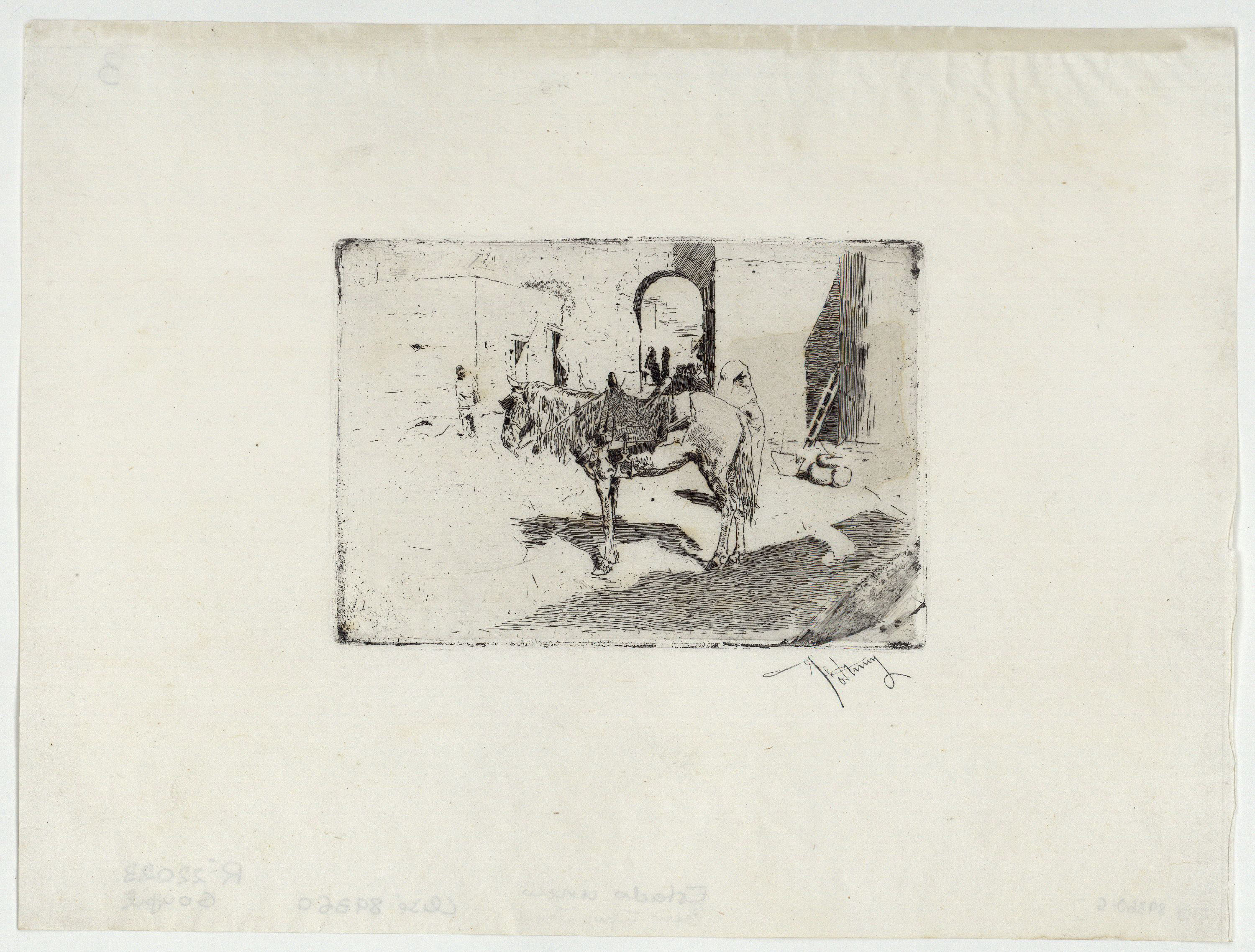 image for: Marià Fortuny - Cavall marroquí - Cap a 1873-1874