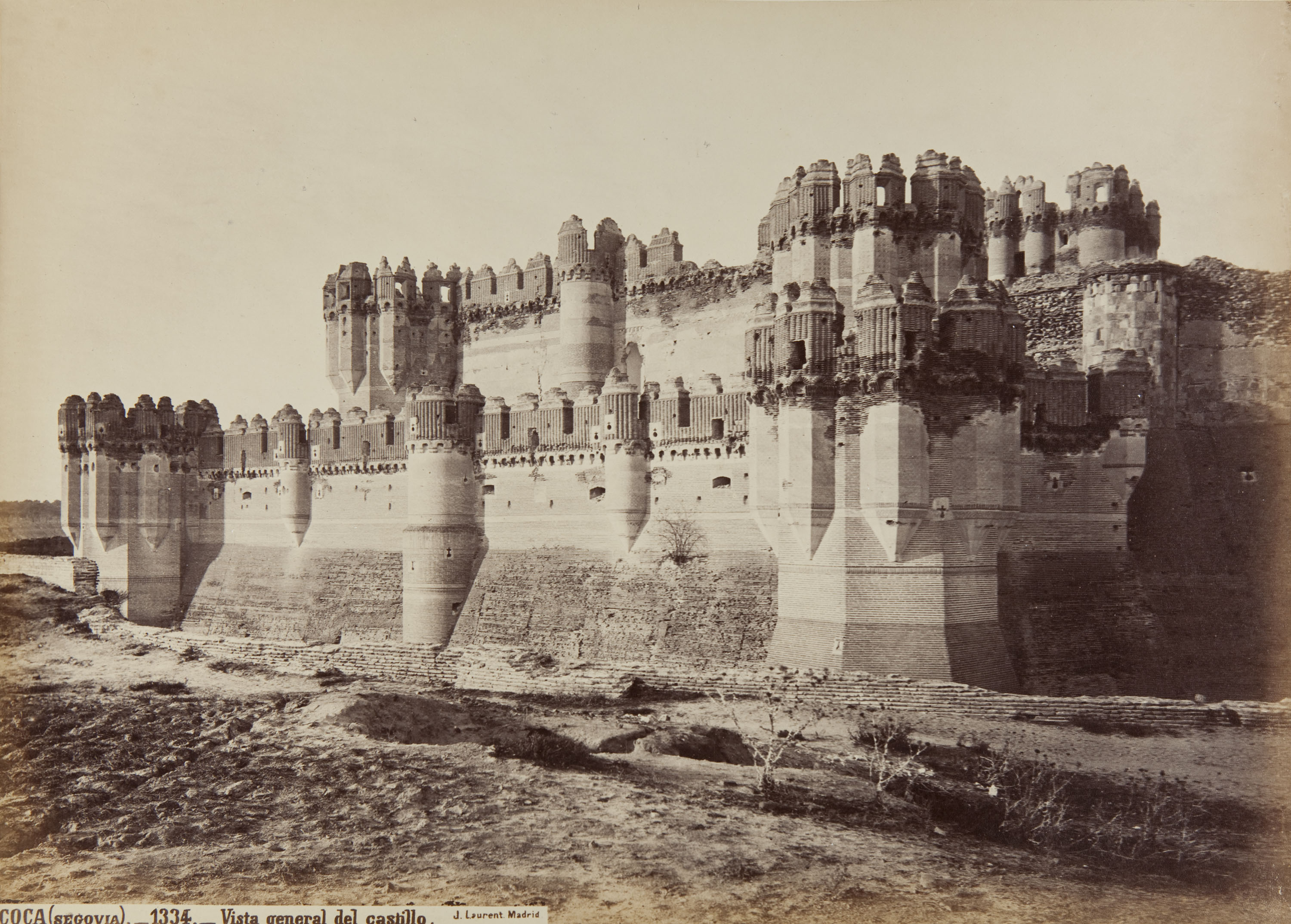 image for: Jean Laurent - Coca (Segovia). Vista general del castillo - Cap a 1865