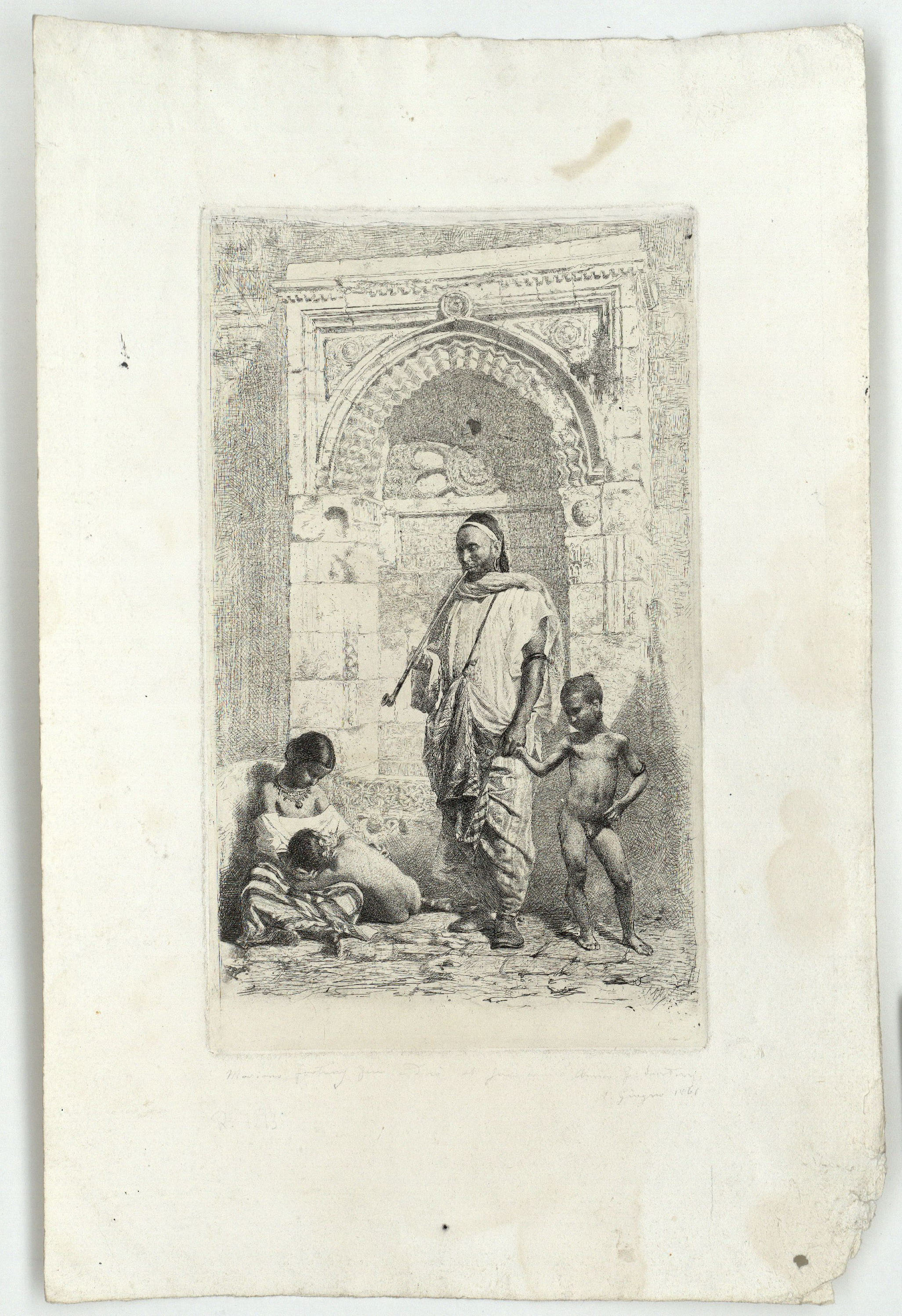 image for: Marià Fortuny - Família marroquina - 1862