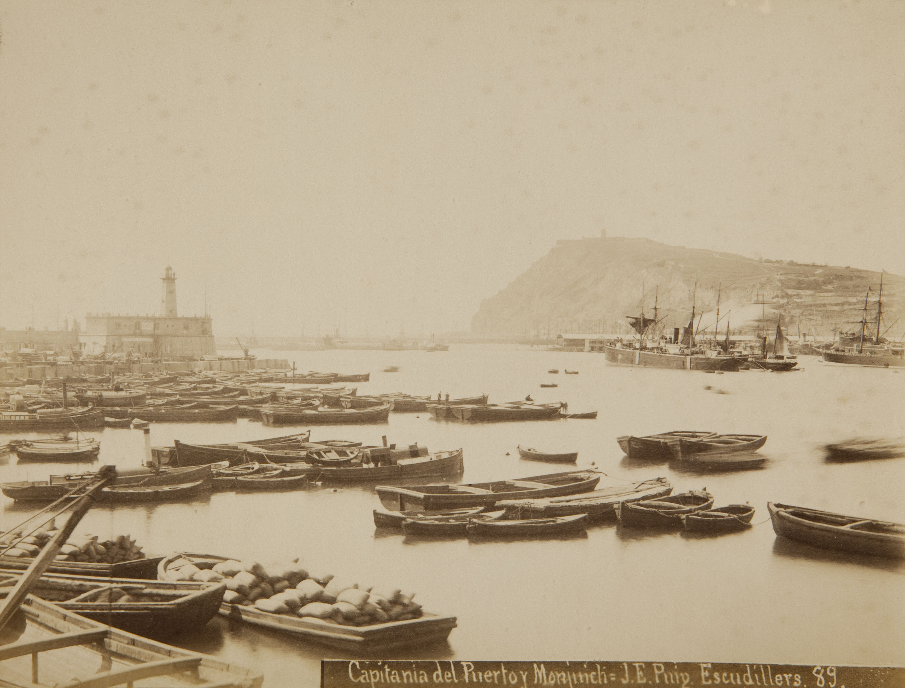 image for: Josep Esplugas  - Capitanía del Puerto y Monjuich - Cap a 1890