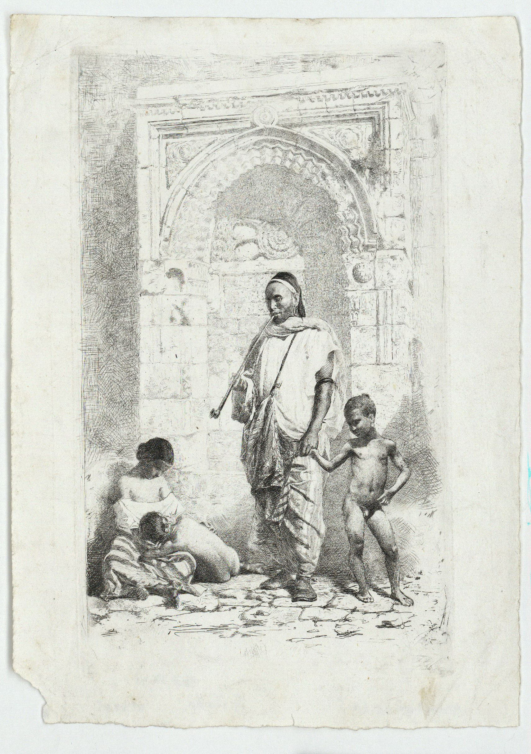 image for: Marià Fortuny - Família marroquina - 1862