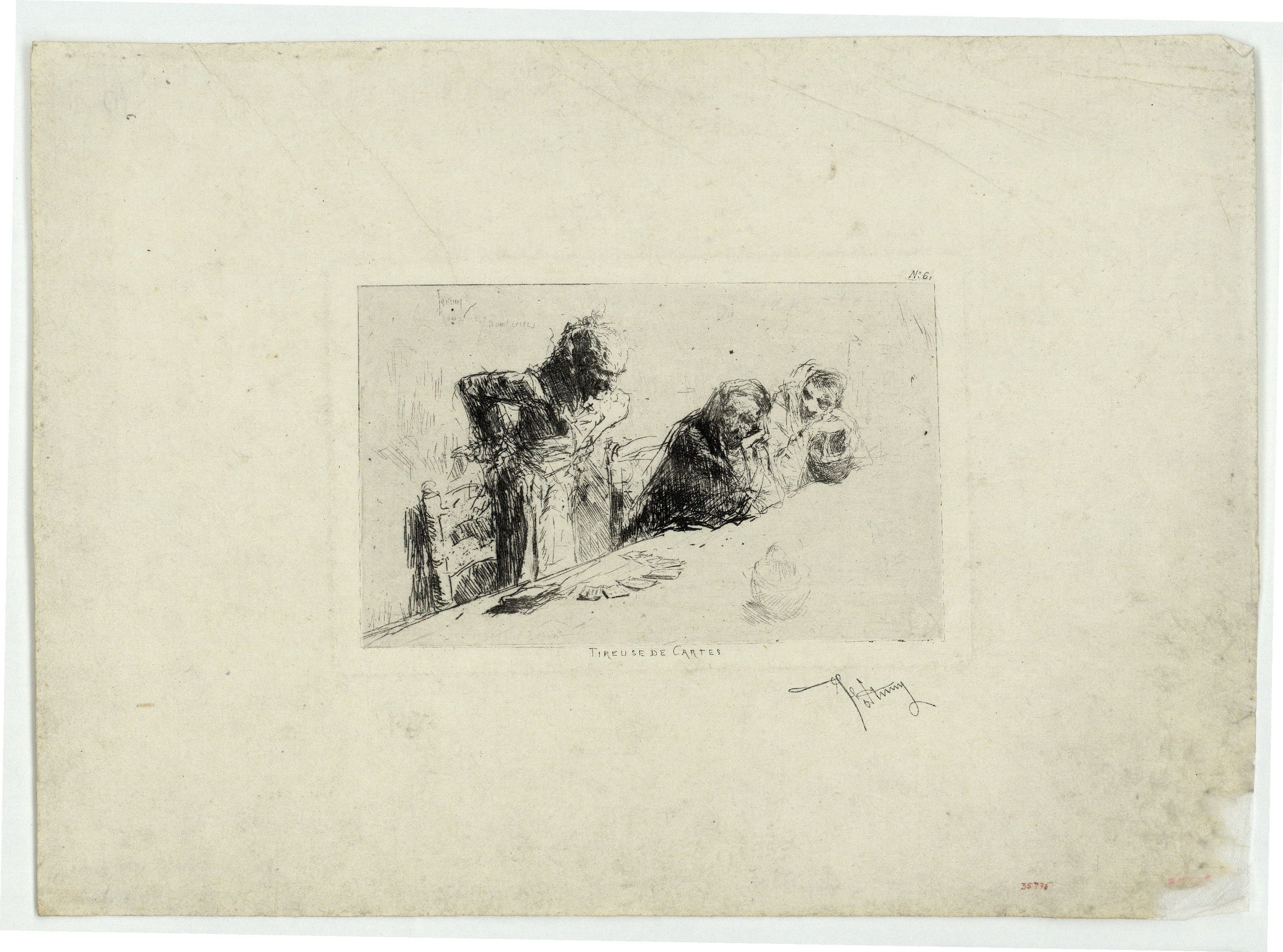image for: Marià Fortuny - Tireuse de cartes (Tiradora de cartes) - Cap a 1867