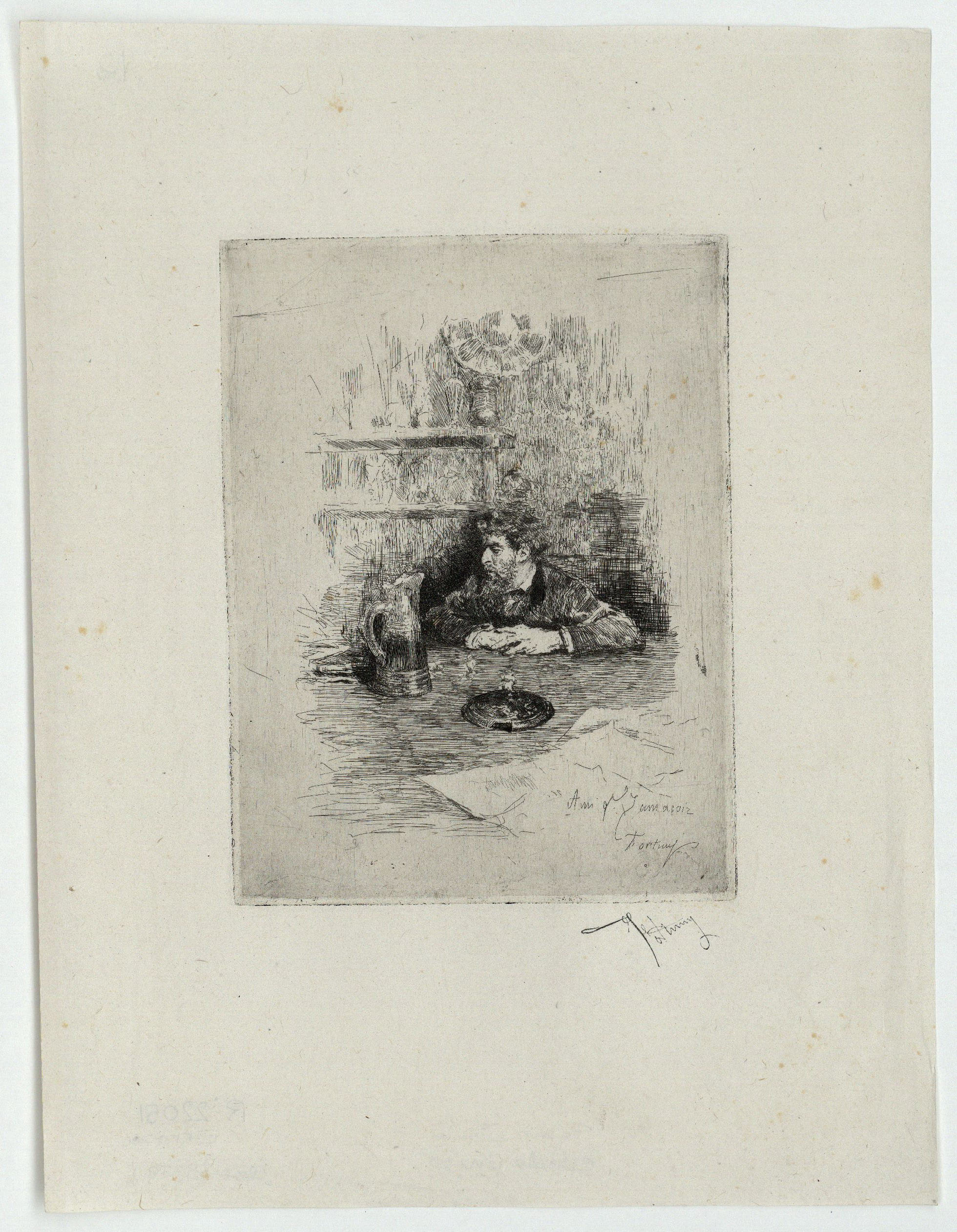 image for: Marià Fortuny - Retrat d'Eduardo Zamacois - Cap a 1869