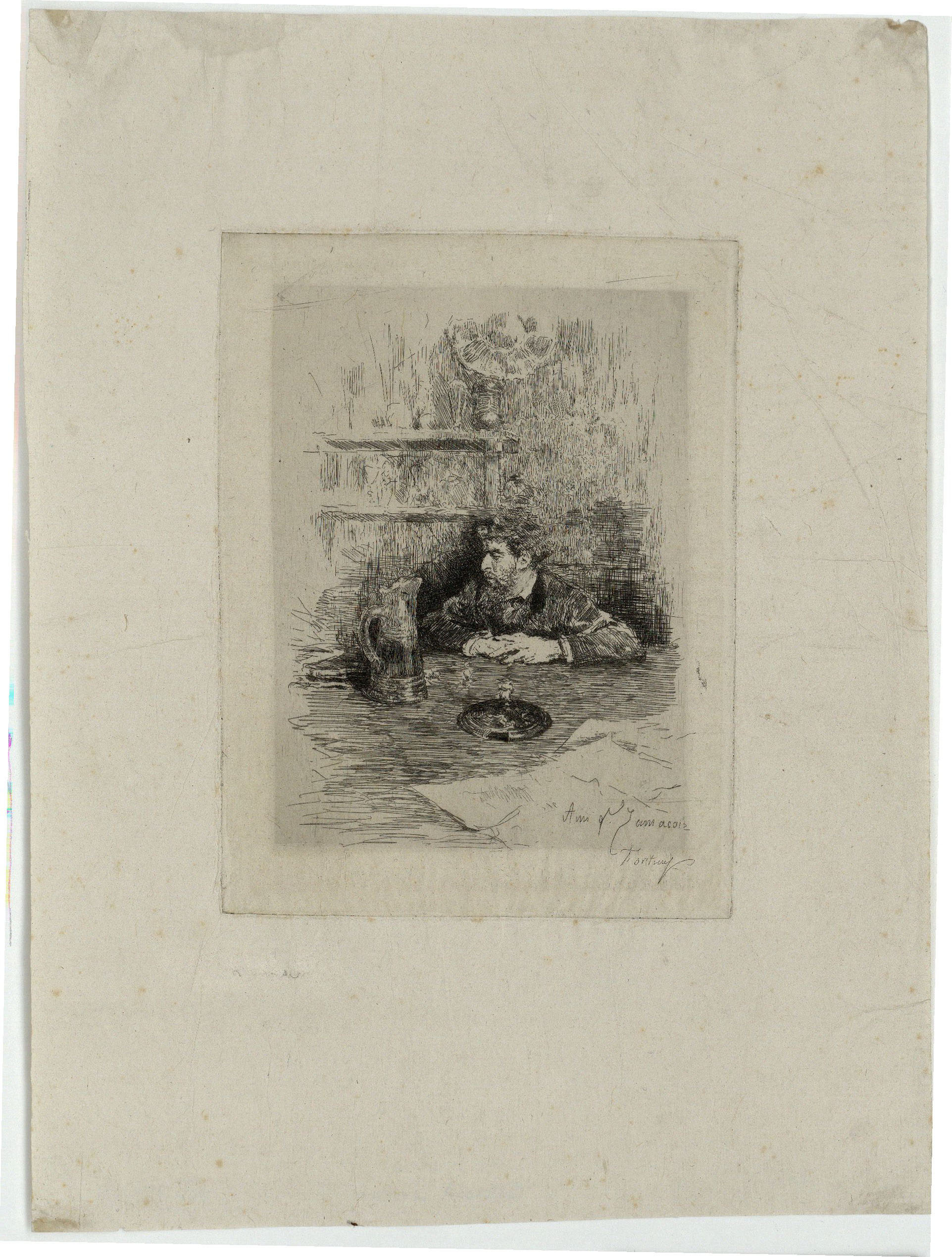 image for: Marià Fortuny - Retrat d'Eduardo Zamacois - Cap a 1869