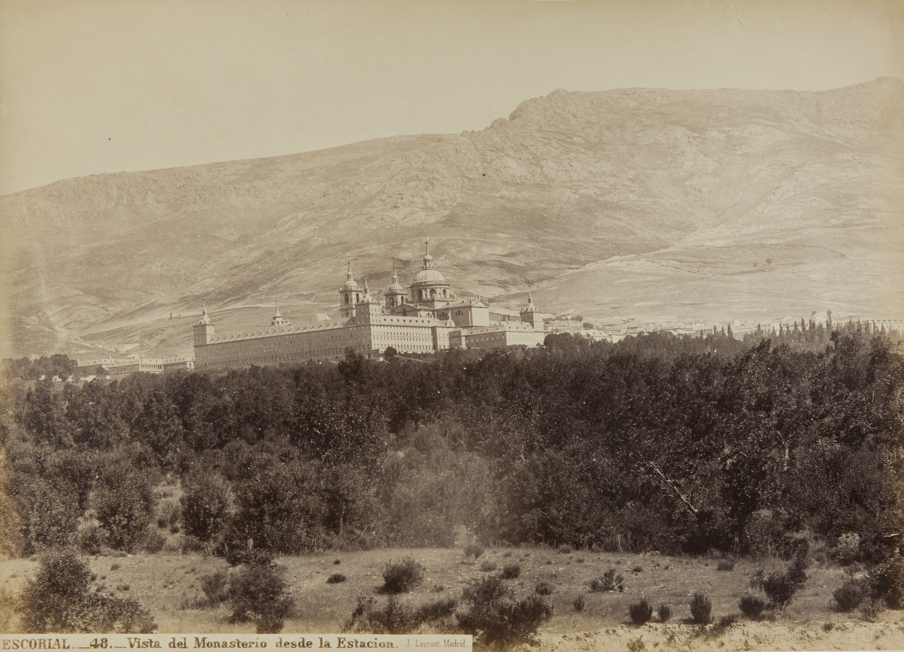 image for: Jean Laurent - Escorial. Vista del Monasterio desde la Estacion - Cap a 1865