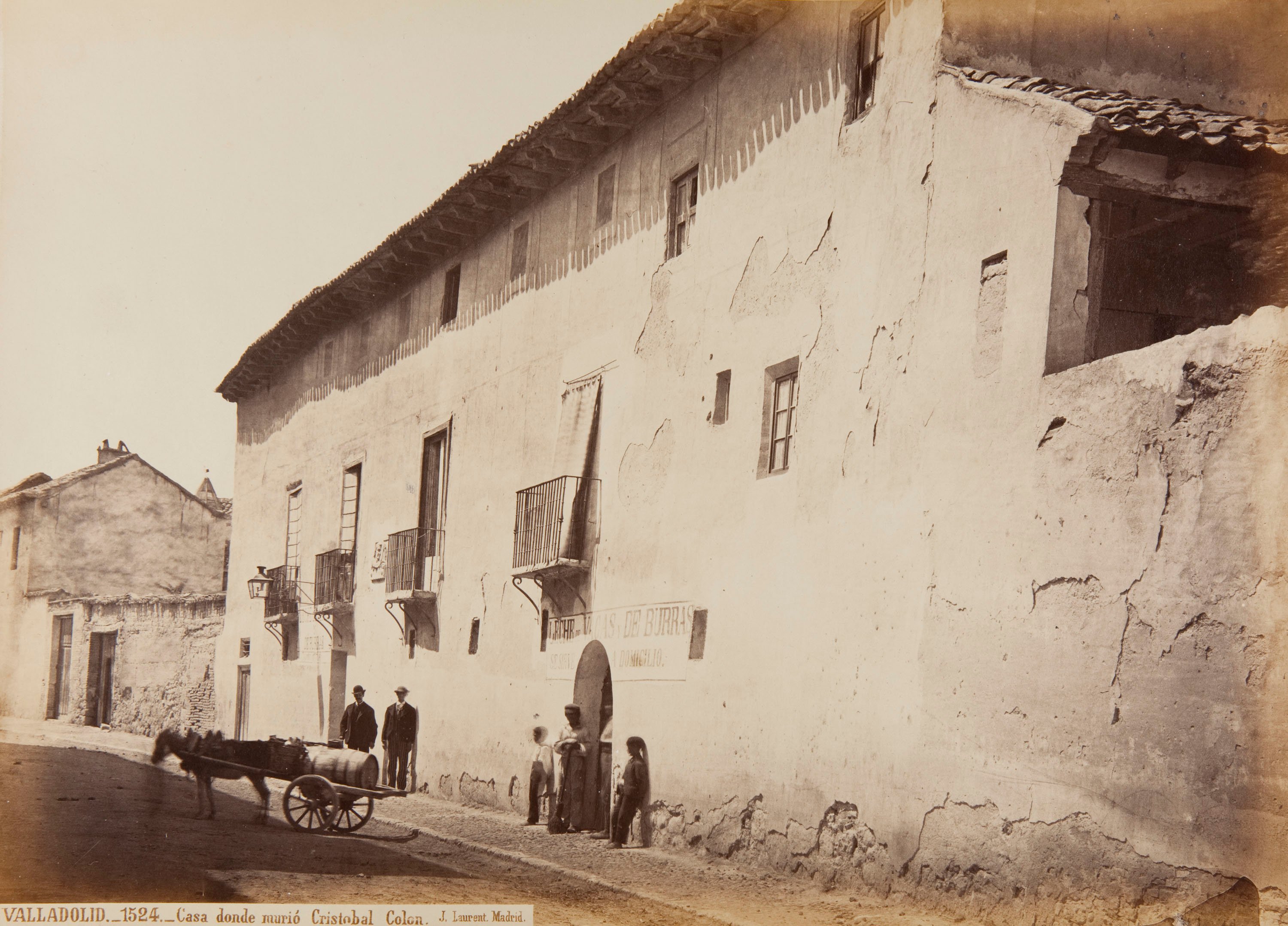 image for: Jean Laurent - Valladolid. Casa donde murió Cristobal Colon - Cap a 1865