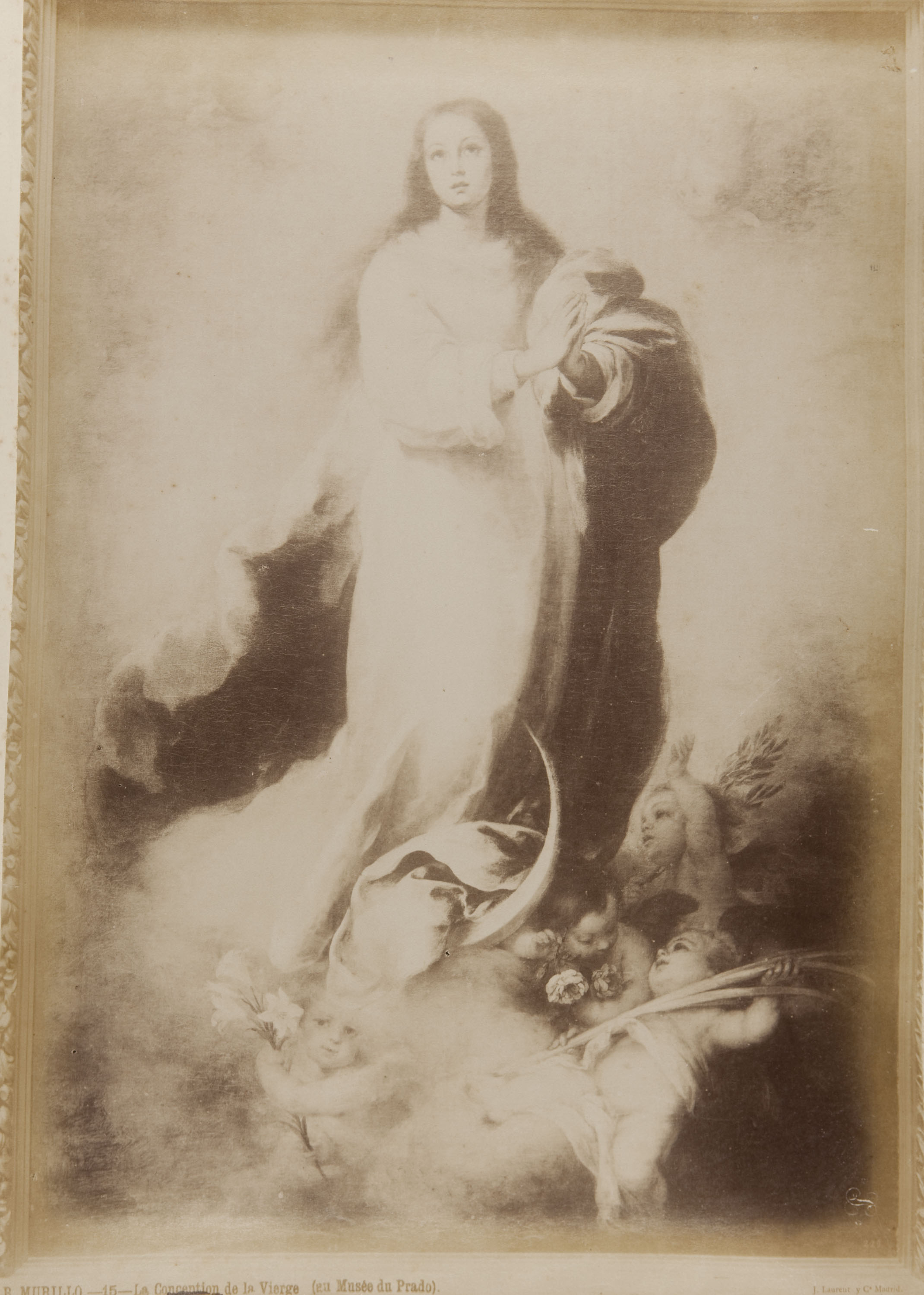 image for: Jean Laurent - B. Murillo. La conception de la Vierge (au Musée du Prado) - Cap a 1865