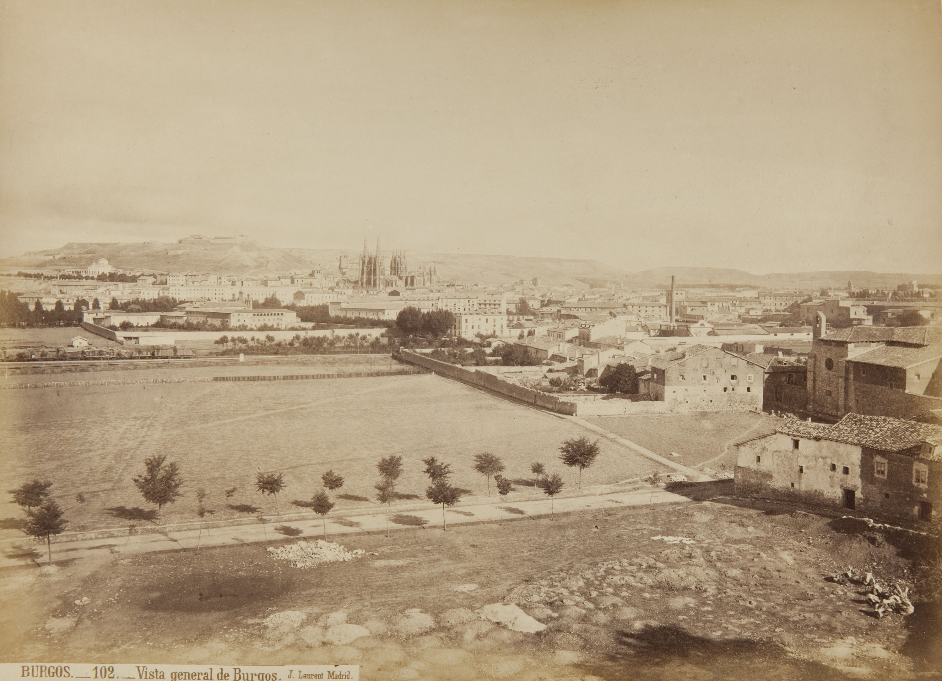 image for: Jean Laurent - Burgos. Vista general de Burgos - Cap a 1865