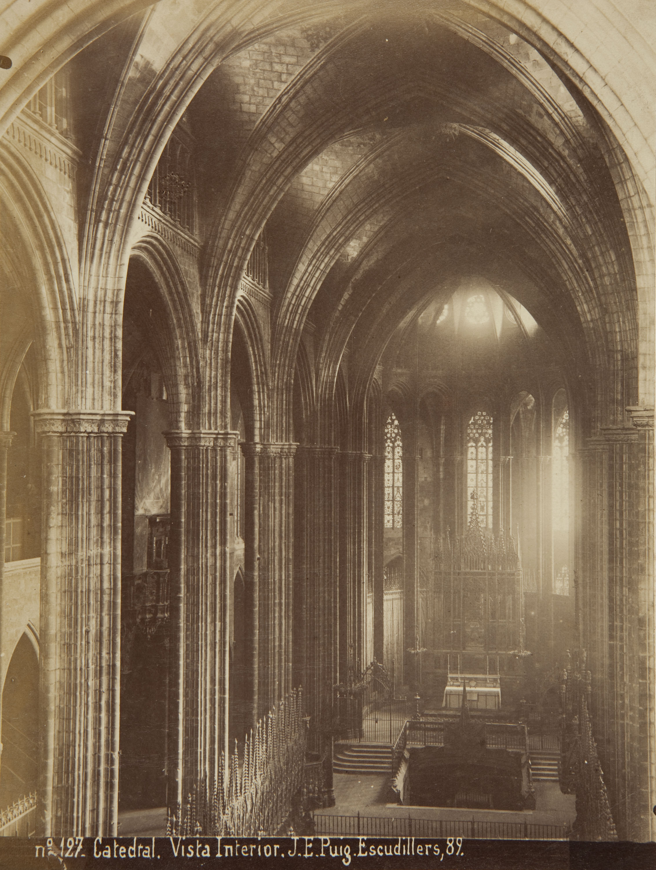 image for: Josep Esplugas  - Catedral. Vista interior - Cap a 1890