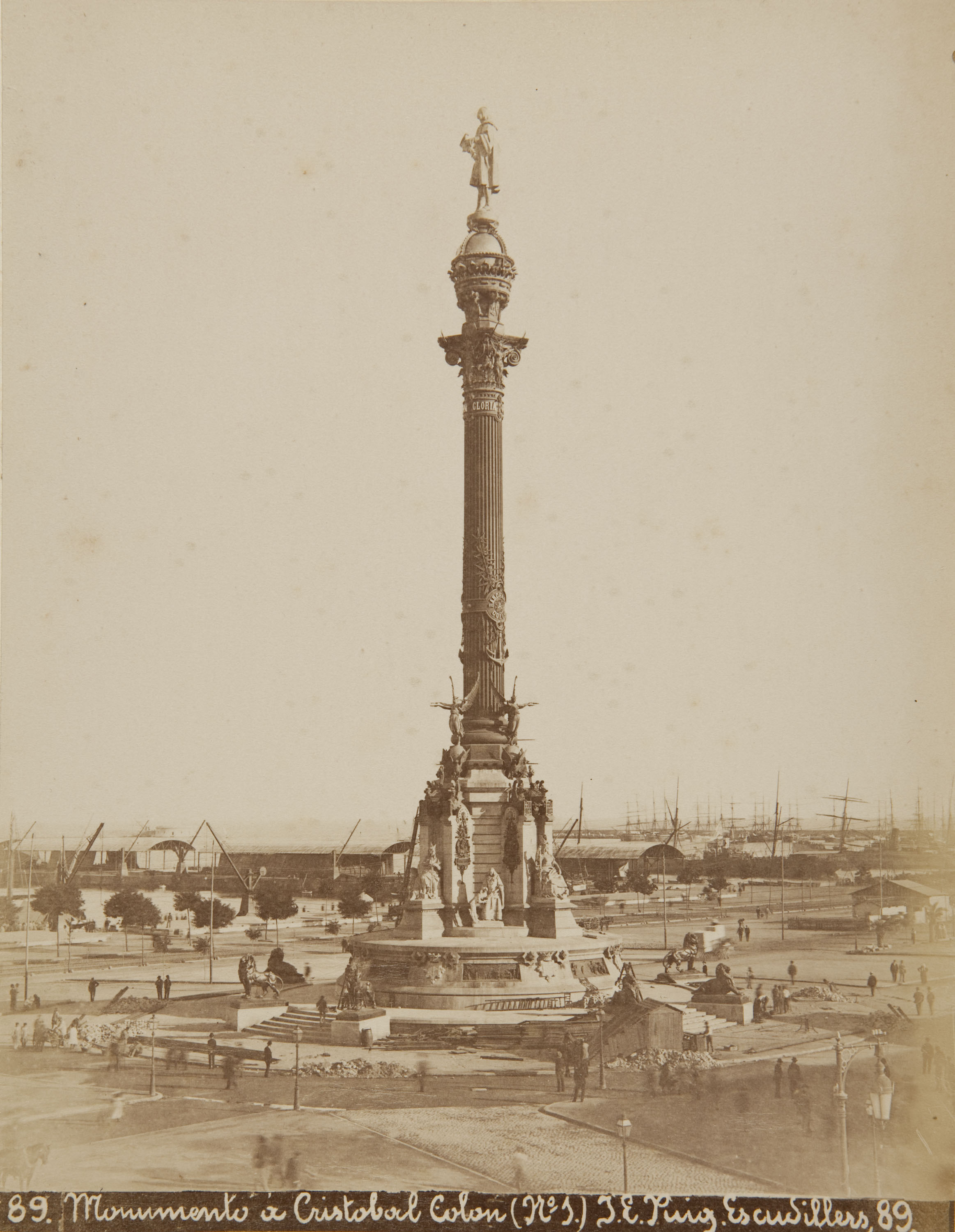 image for: Josep Esplugas  - Monumento á Cristobal Colon (nº 1) - Cap a 1890