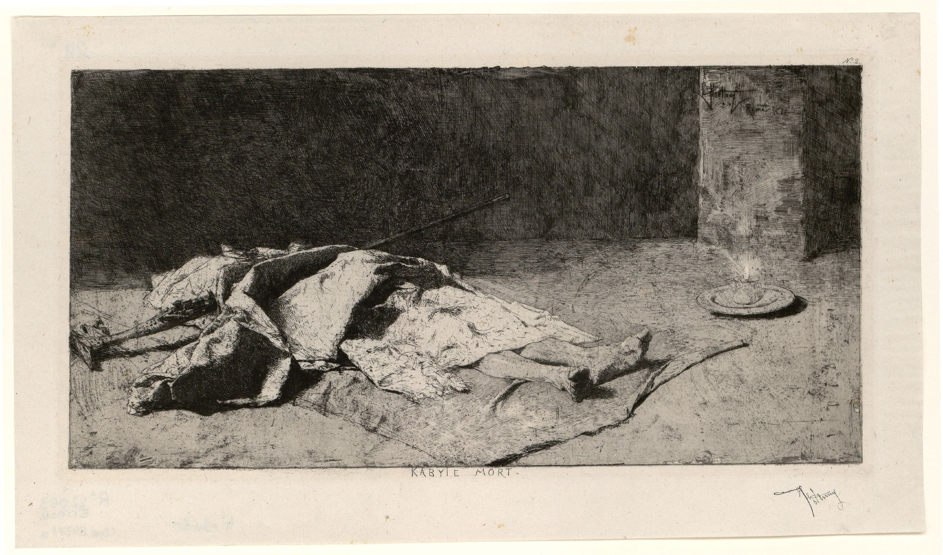 image for: Marià Fortuny - Kabyle mort (Cabilenc mort) - 1867
