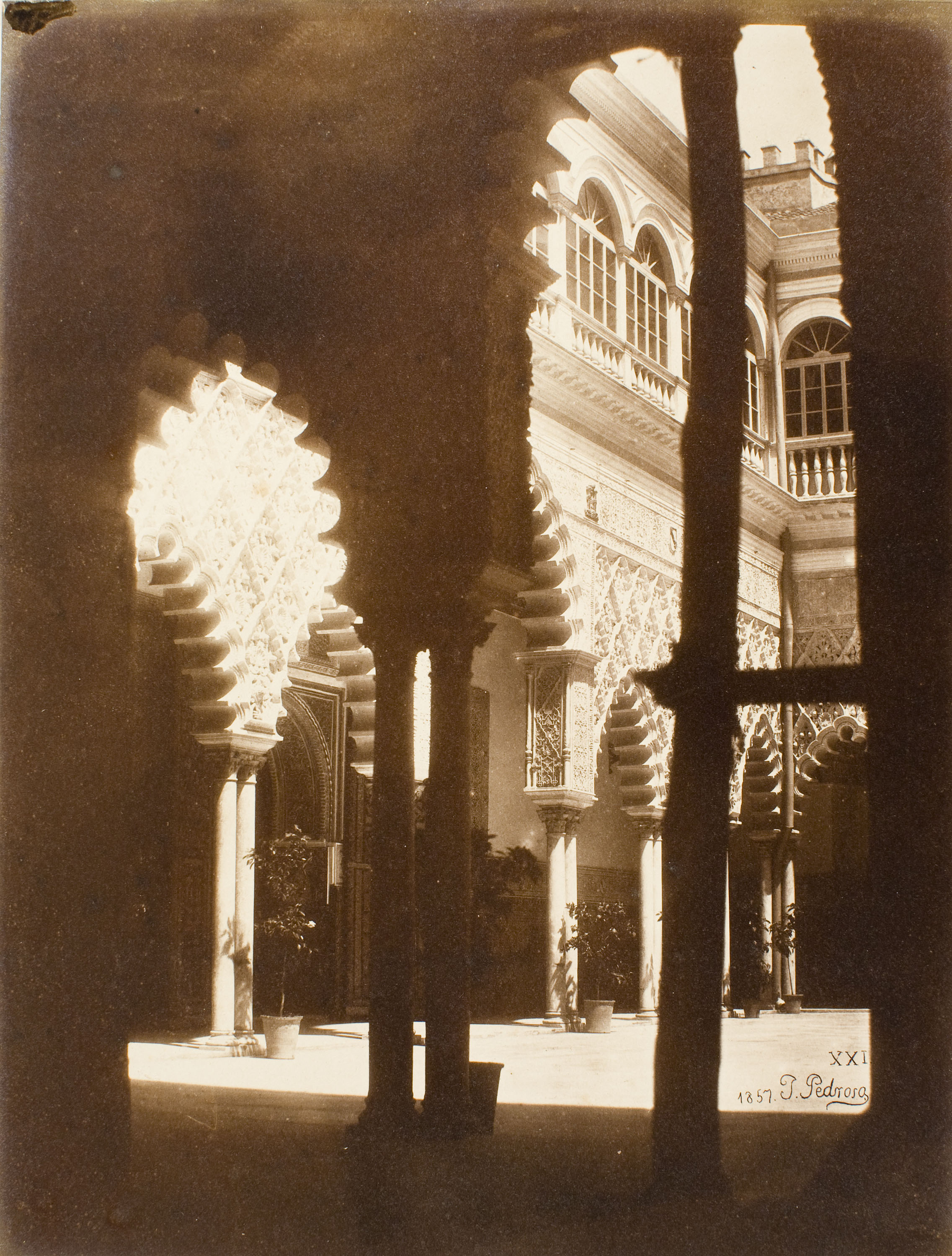 image for: Joaquim Pedrosa - Alcázar de Sevilla. Patio de las doncellas - 1857