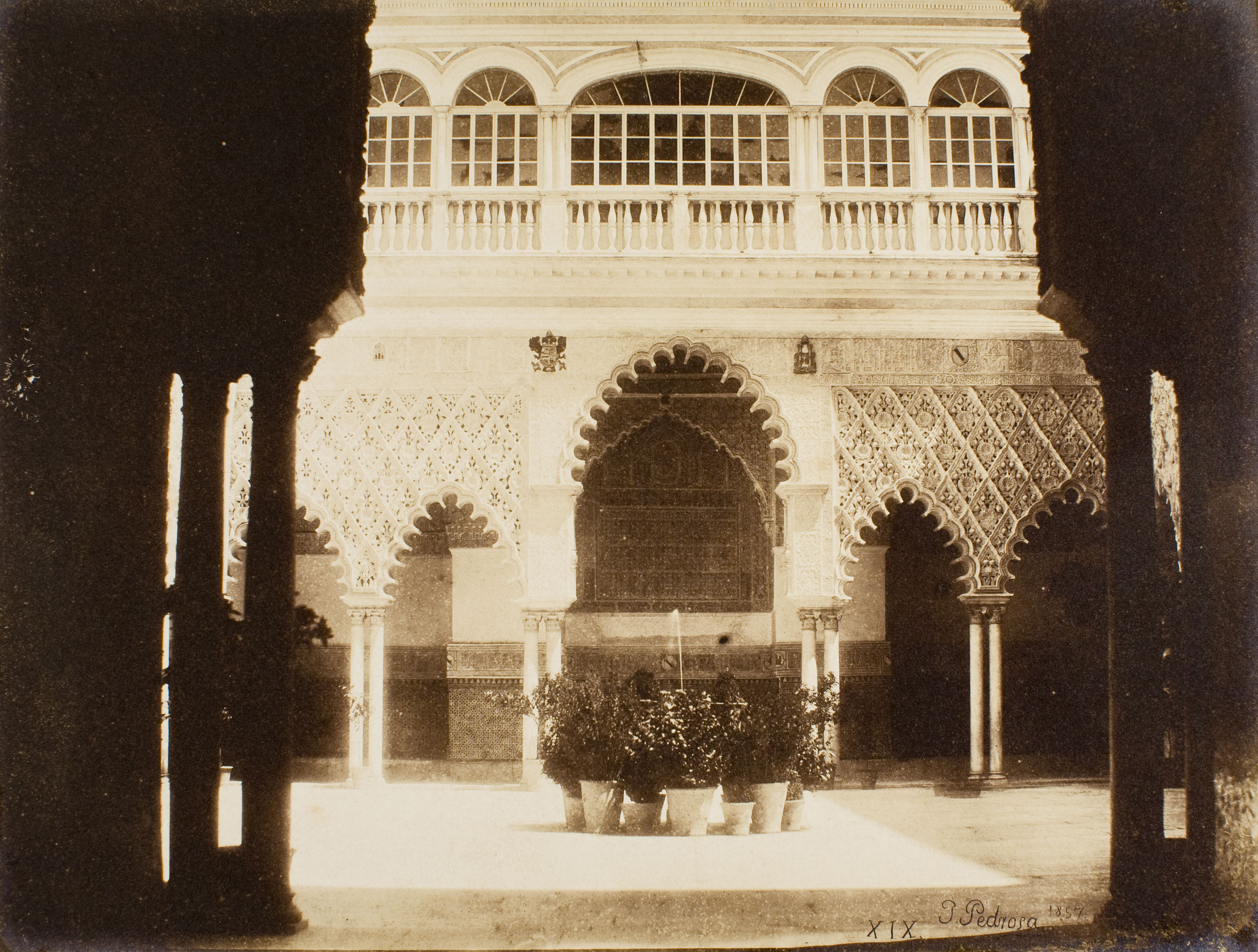 image for: Joaquim Pedrosa - Alcázar de Sevilla. Patio de las doncellas - 1857