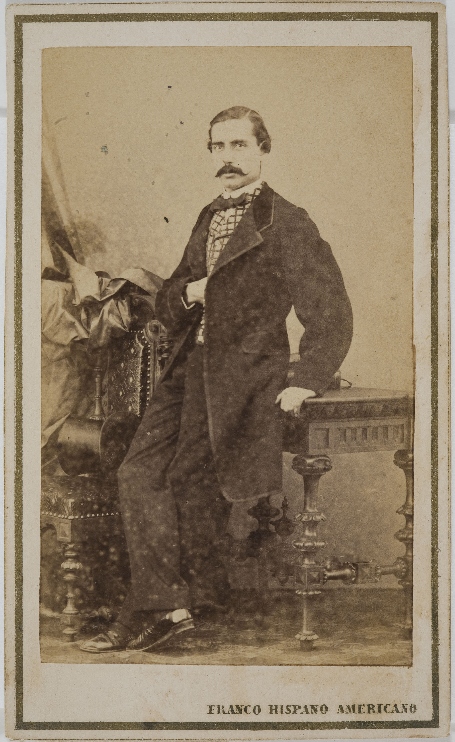 image for: Fotografía Franco Hispano Americano. Barcelona - Retrat d'home - Cap a 1860