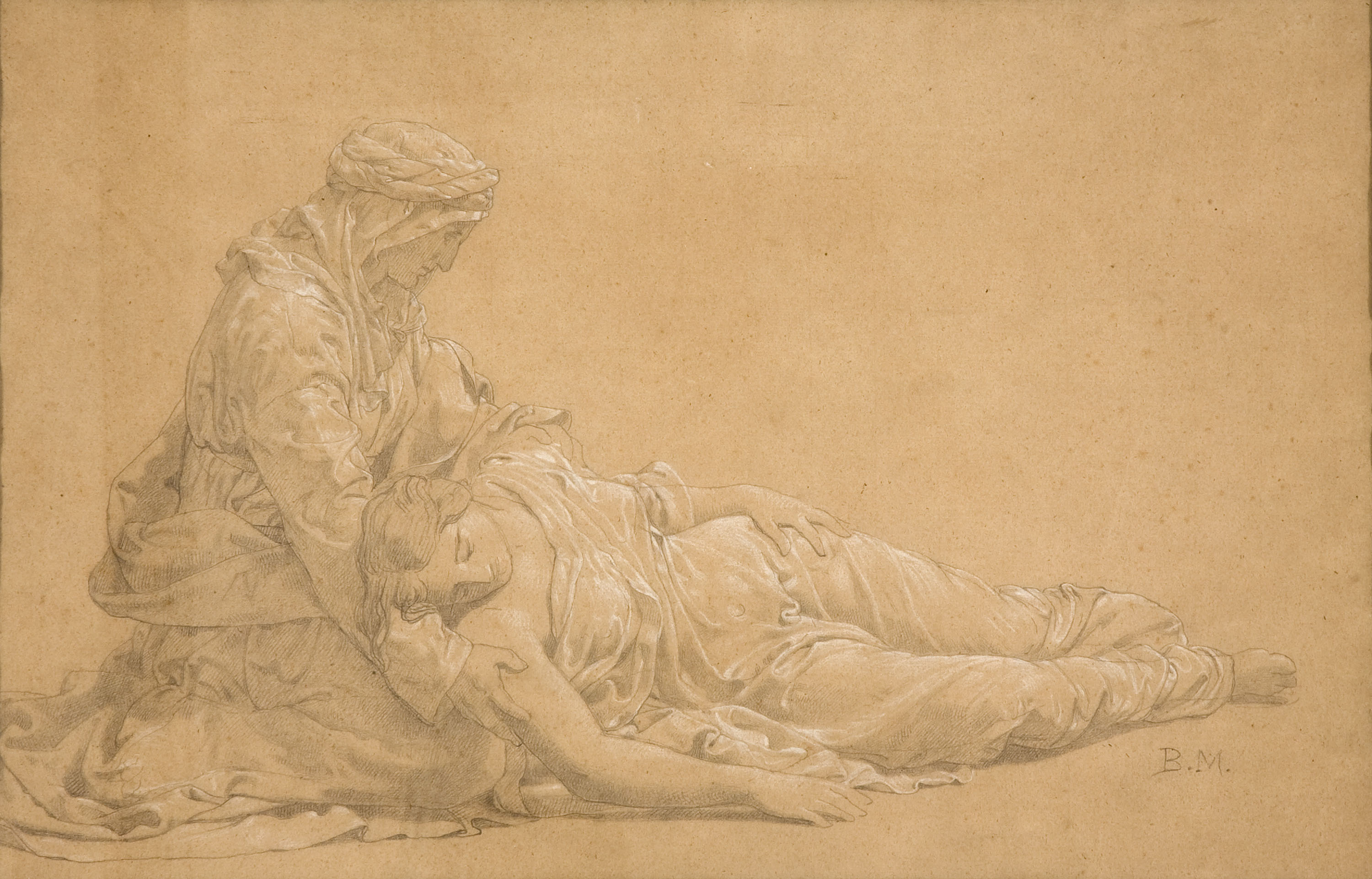 image for: Benet Mercadé - Estudi de figures - 1860-1870