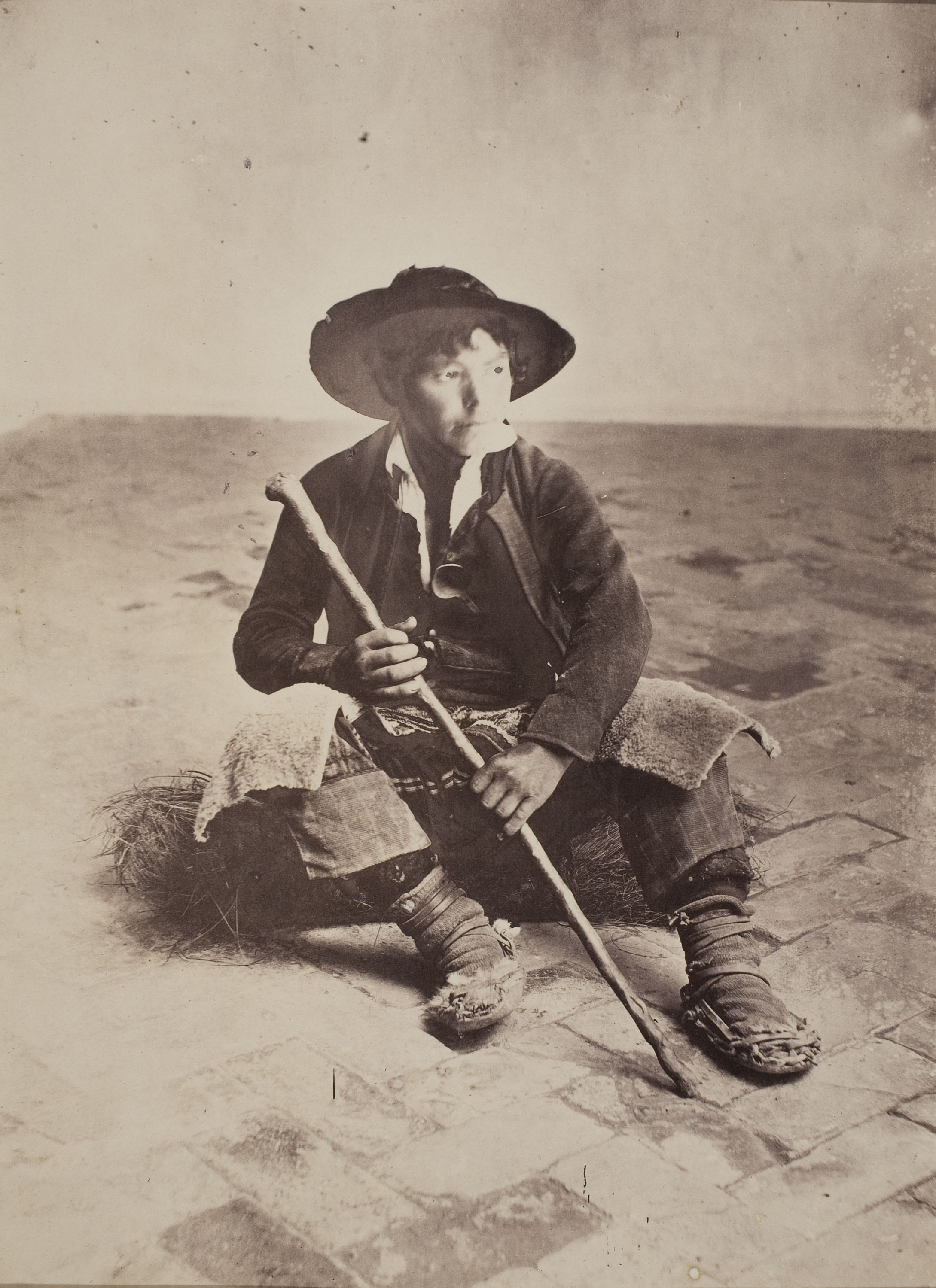 image for: Robert Peters Napper - Andalusian Shepherd Boy (Sevilla) - Cap a 1860-1863