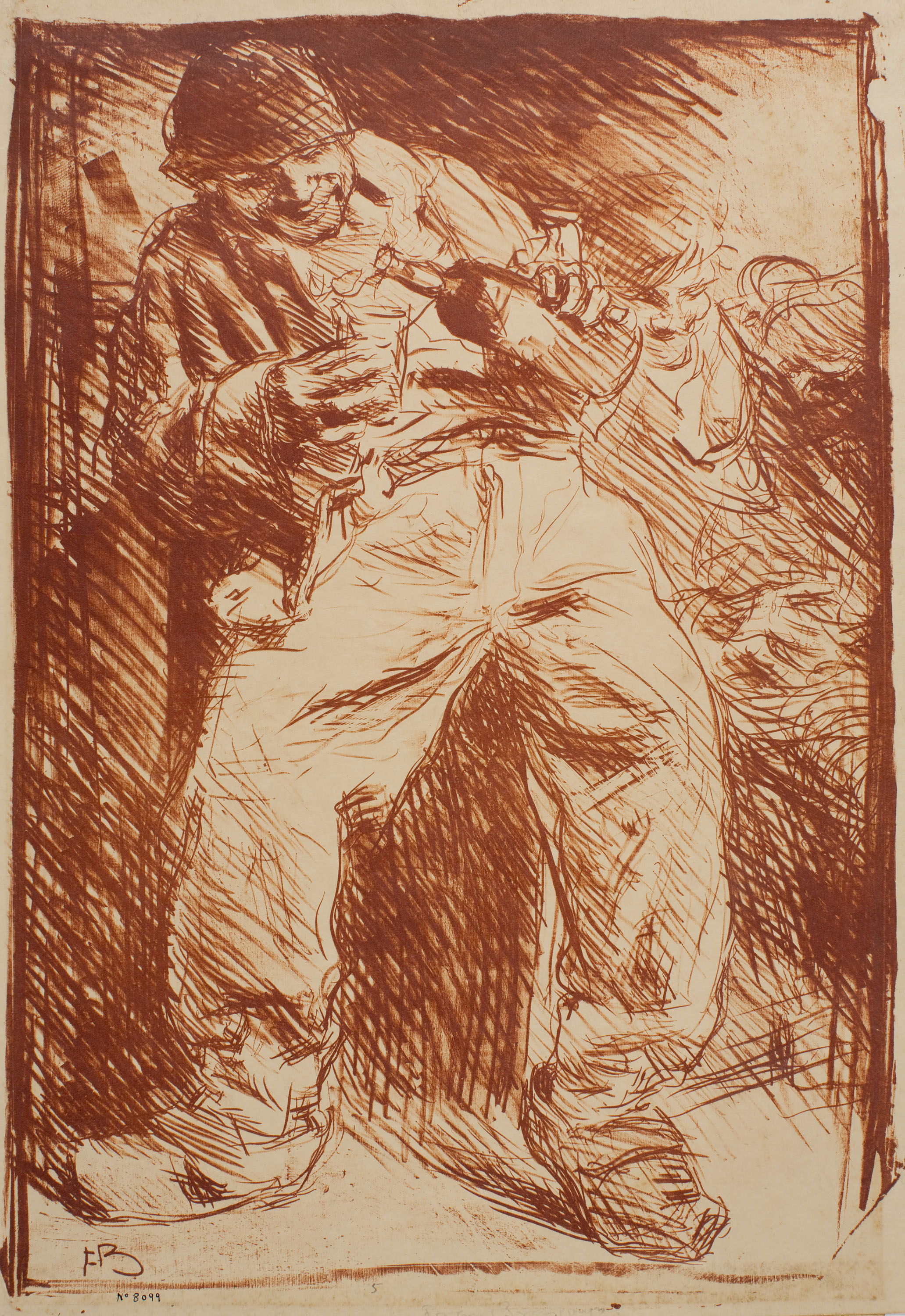 image for: Frank Brangwyn - L'ebri - Anterior a 1910