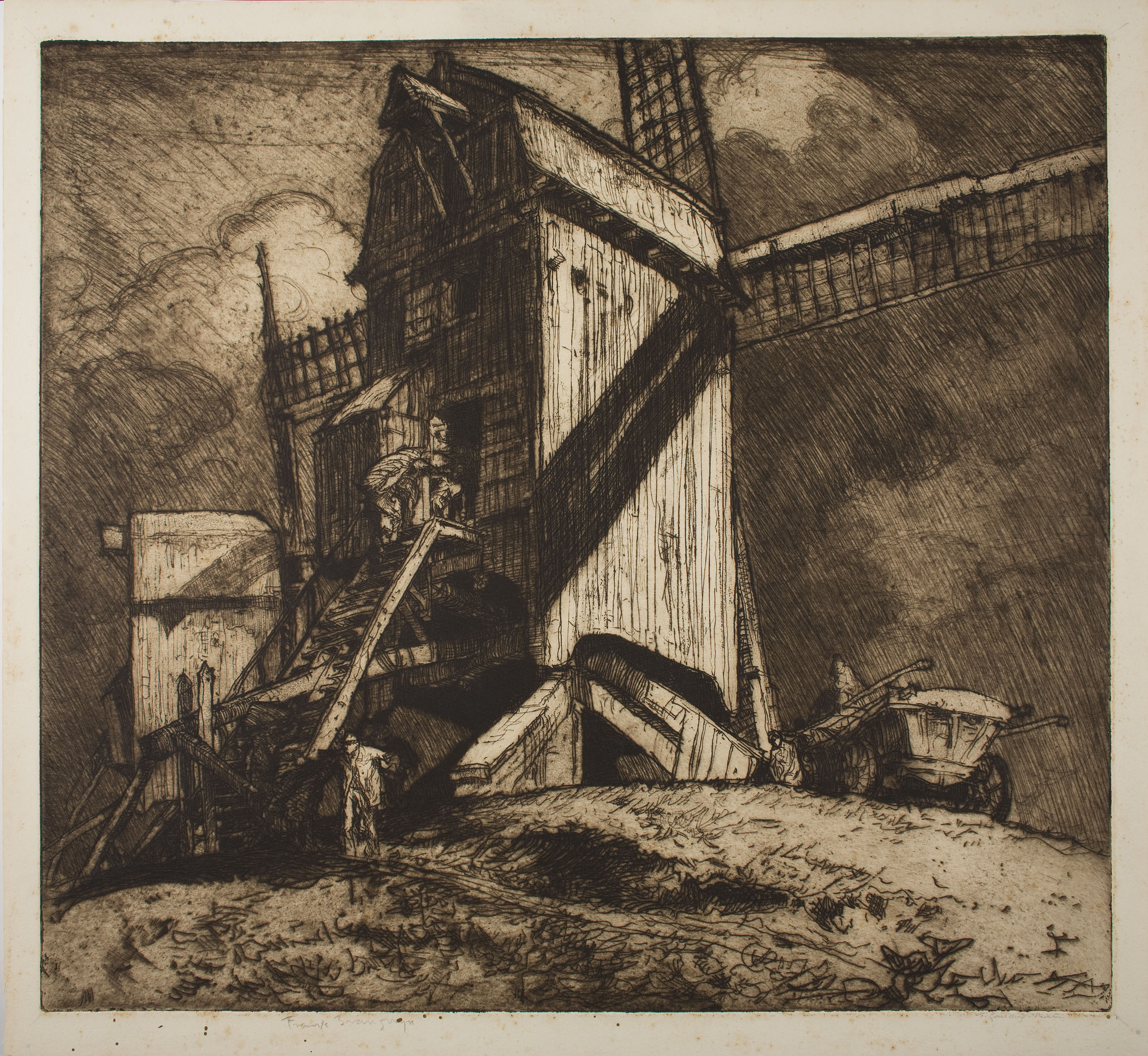 image for: Frank Brangwyn - Molins de vent - Cap a 1907