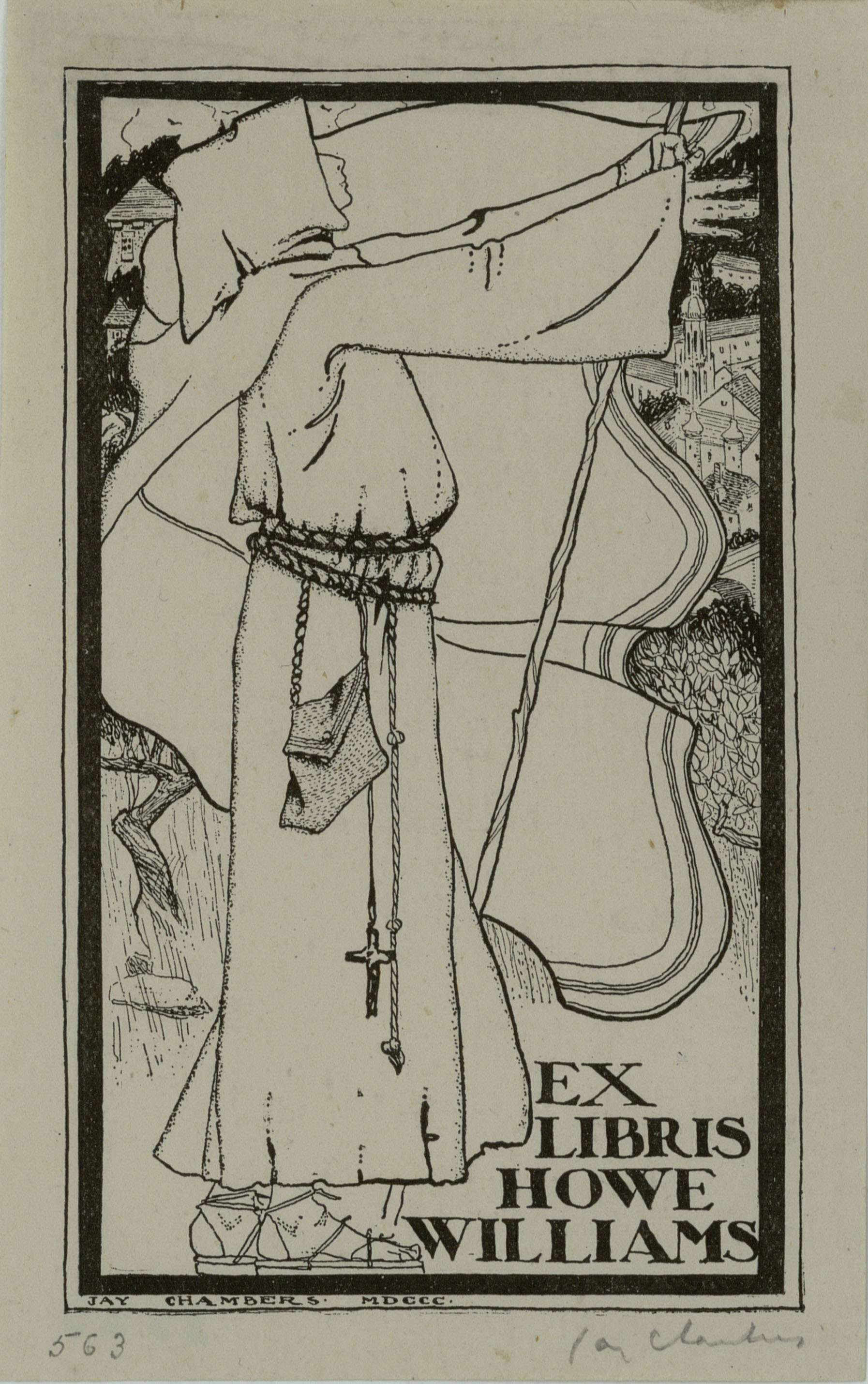 image for: Jay K. Chambers - Ex-libris Howe Williams - 1900