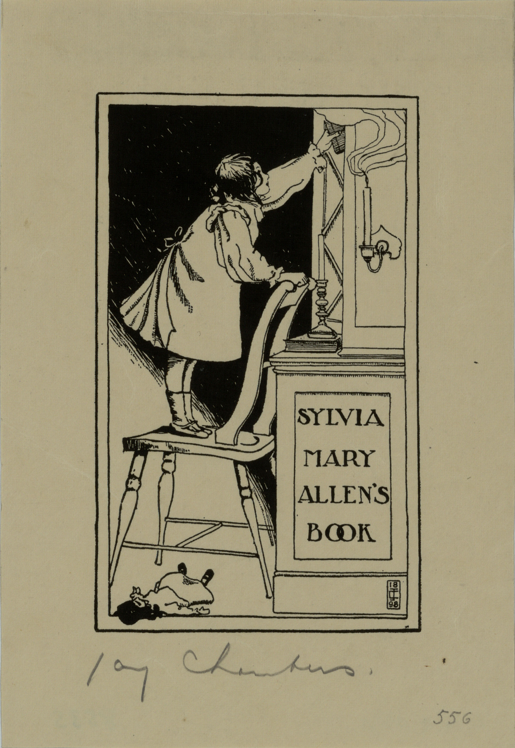image for: Jay K. Chambers - Ex-libris Sylvia Mary Allen - 1898