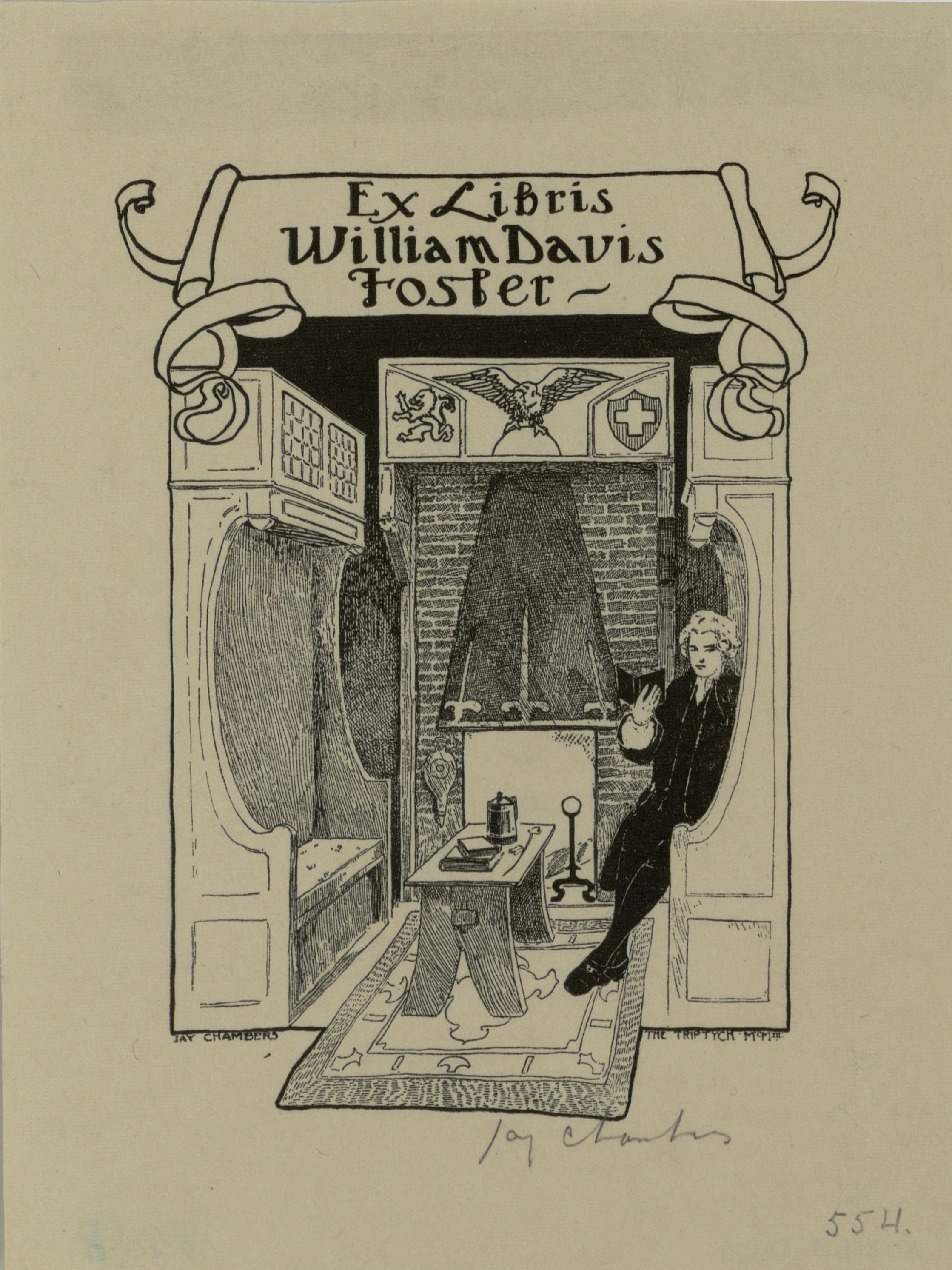 image for: Jay K. Chambers - Ex-libris Williams Davis Foster - 1903