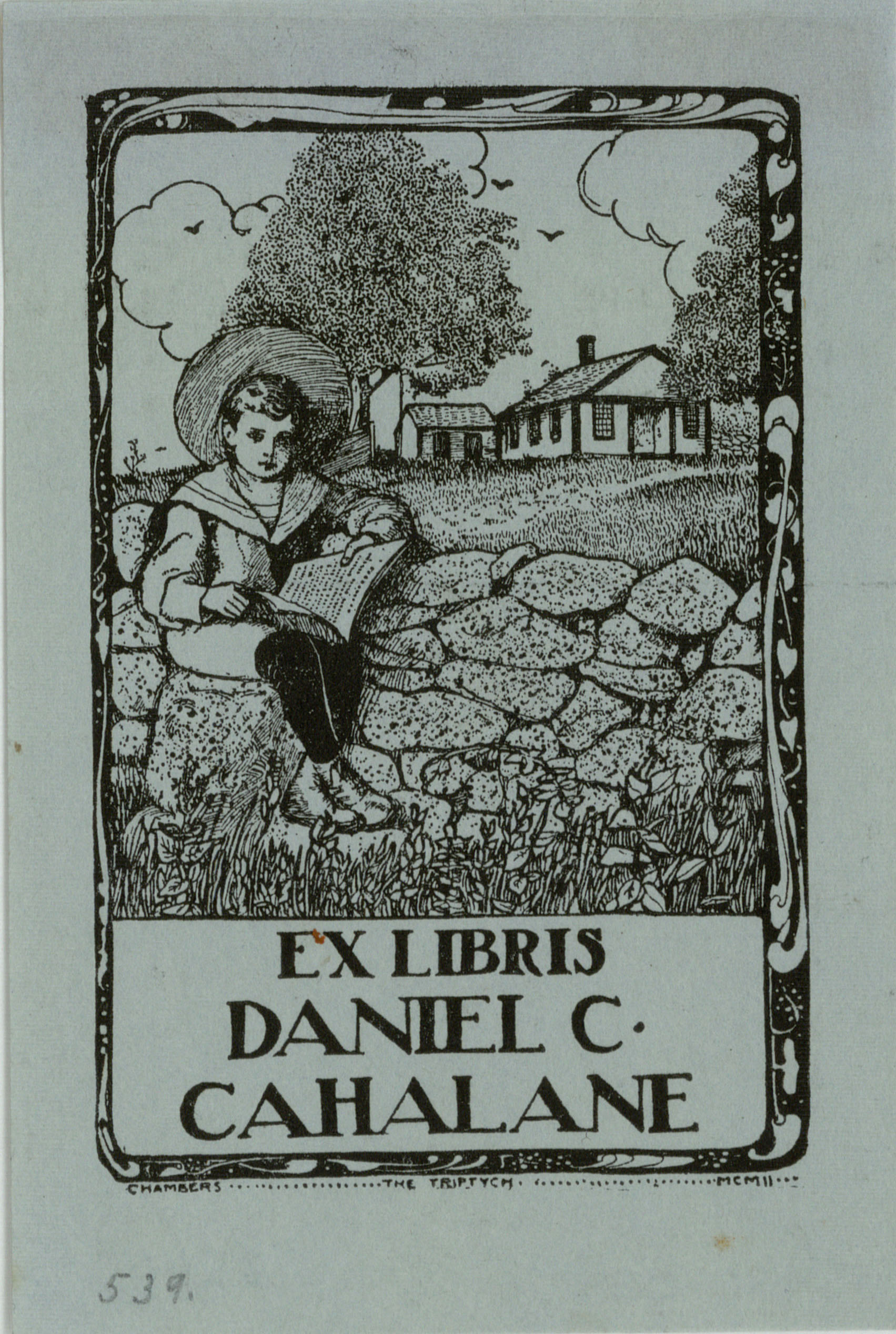 image for: Jay K. Chambers - Ex-libris Daniel C. Cahalane - 1902