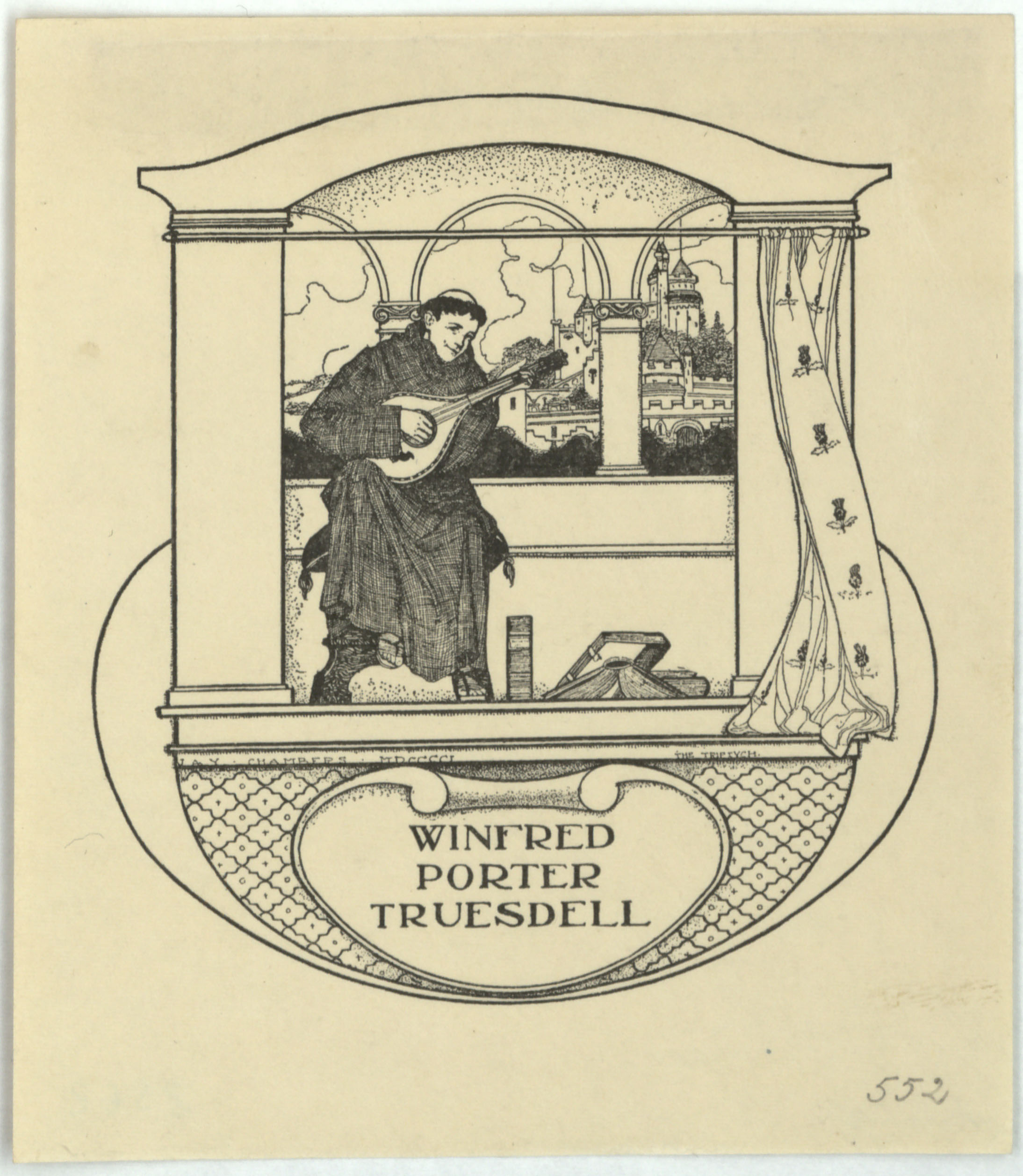image for: Jay K. Chambers - Ex-libris Winfred Porter Truesdell - 1901