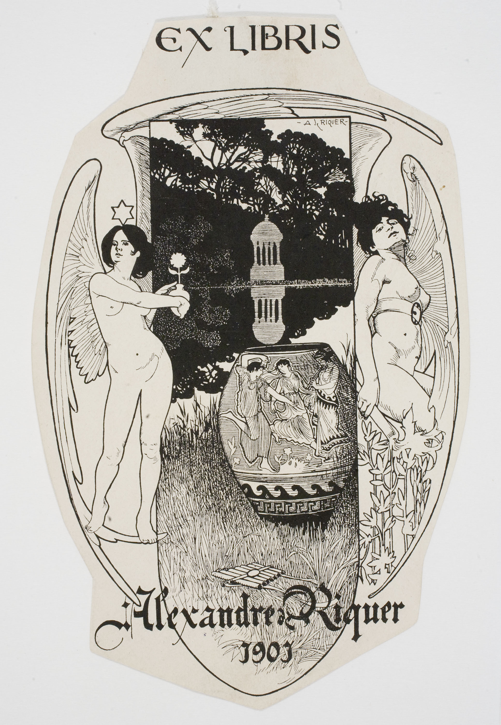 image for: Alexandre de Riquer - Ex-libris Alexandre de Riquer - 1901