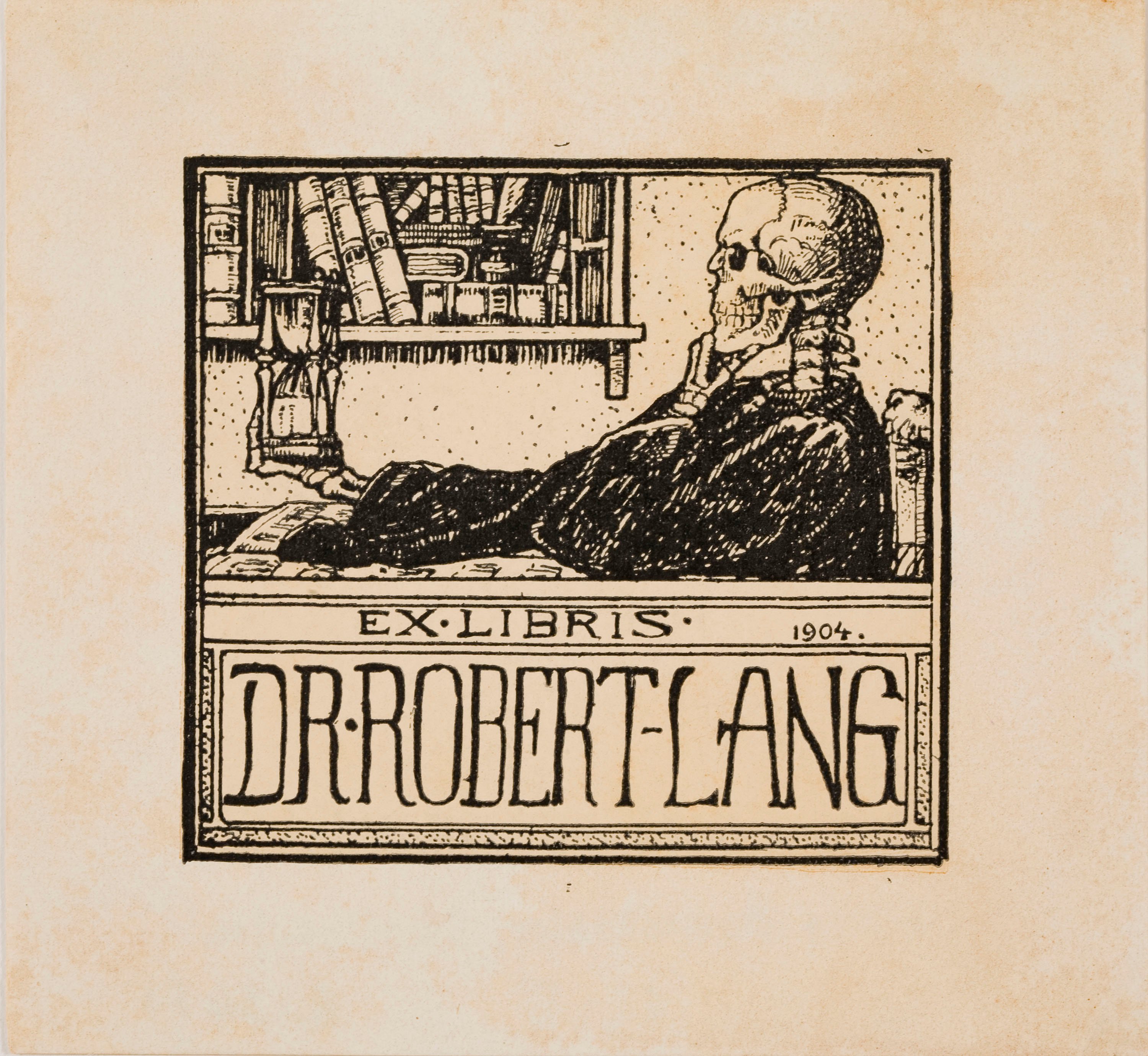 image for: Philipp Dammköhler - Ex-libris Dr. Robert Lang - 1904