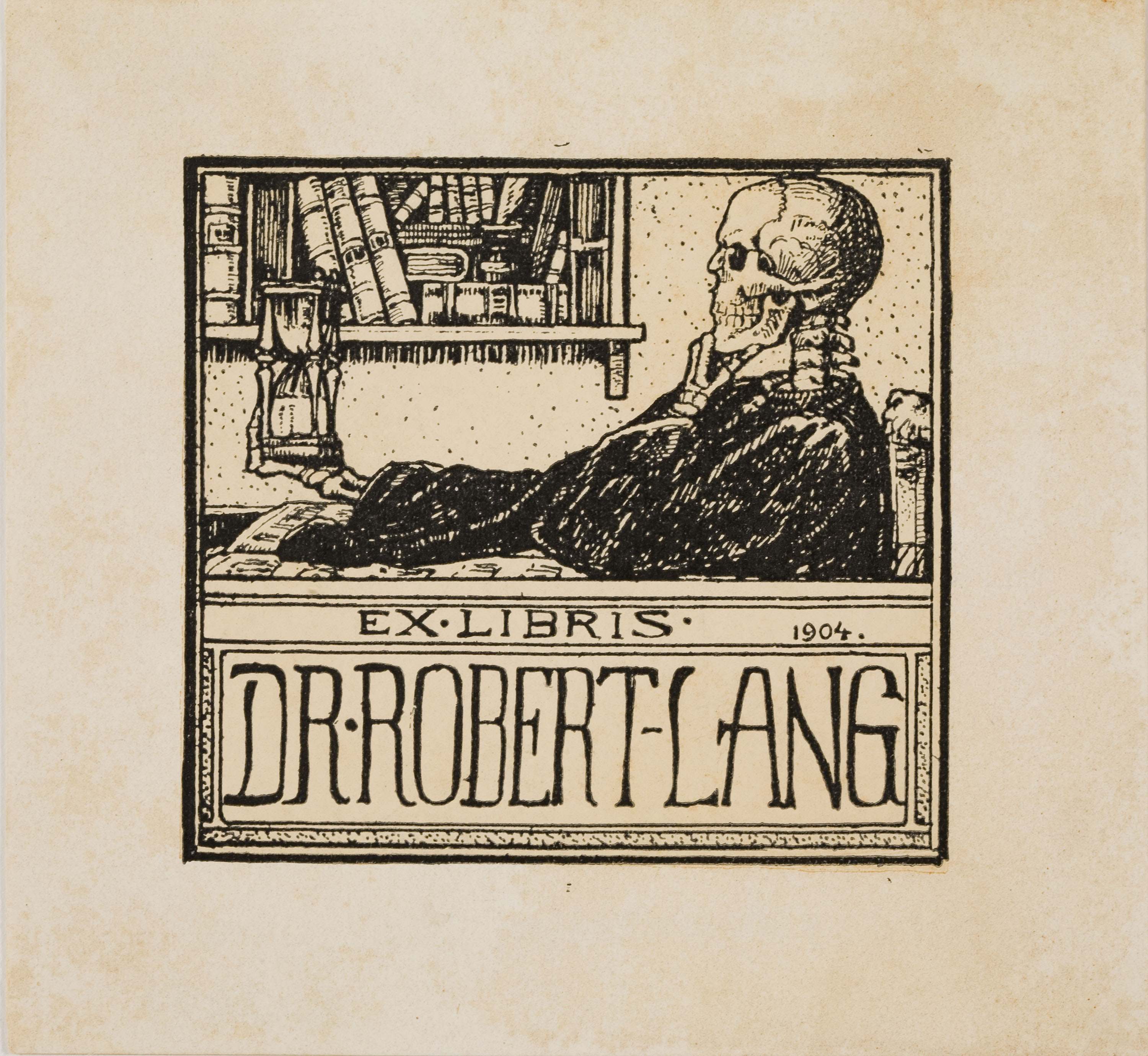image for: Philipp Dammköhler - Ex-libris Dr. Robert Lang - 1904