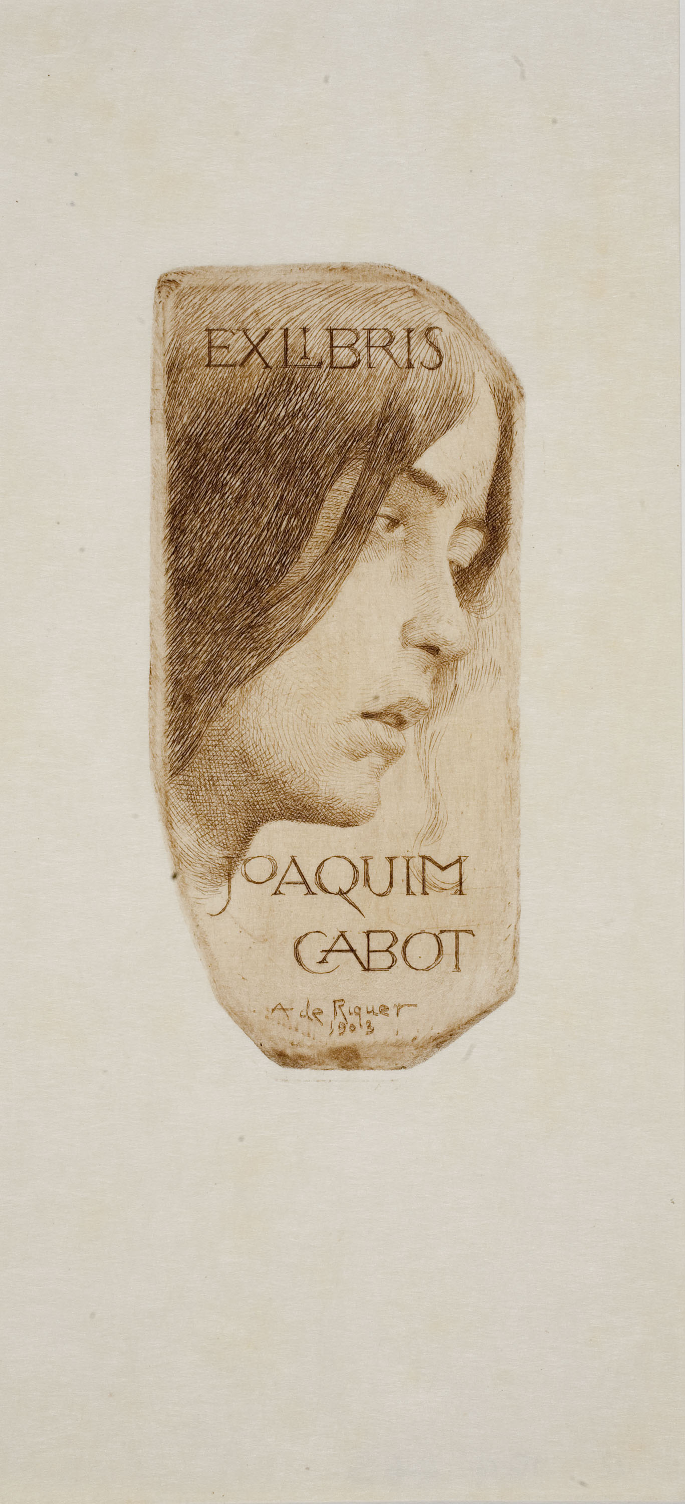 image for: Alexandre de Riquer - Ex-libris Joaquim Cabot - 1903